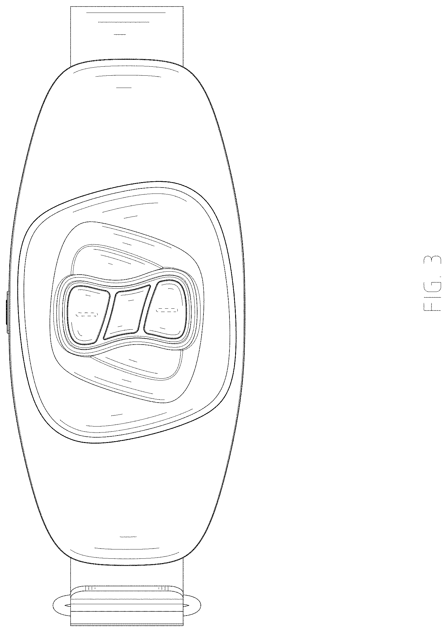 Patent USD1001302 Figure 3 – Massage belt