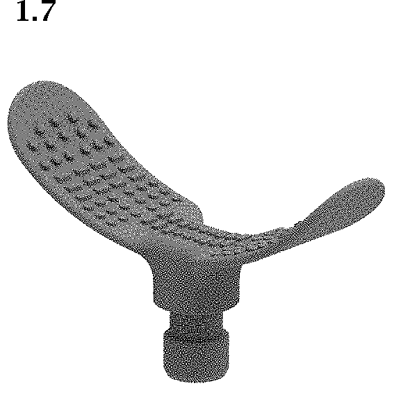 Patent USD1001304 Figure 7 – Massage head of the fascia gun