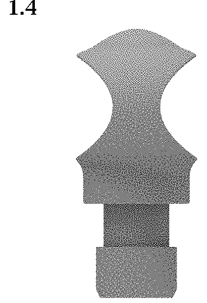 Patent USD1001306 Figure 4 – Massage head of the fascia gun
