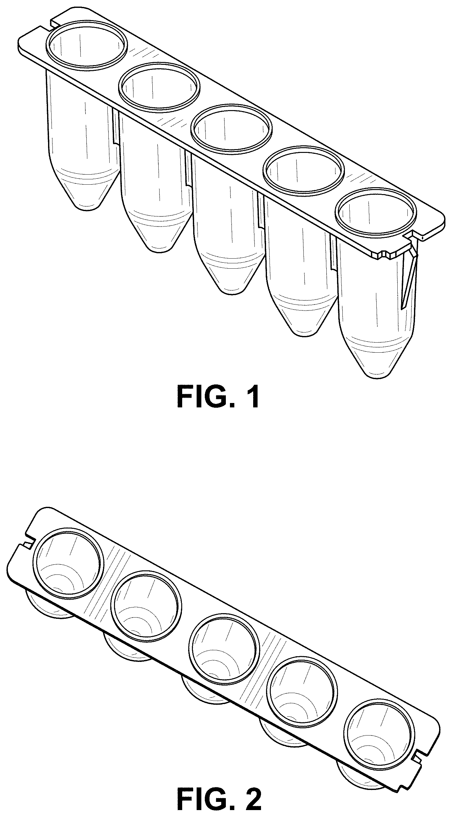 Patent USD1001310 Figure 1 – Strip tube for a reagent cartridge