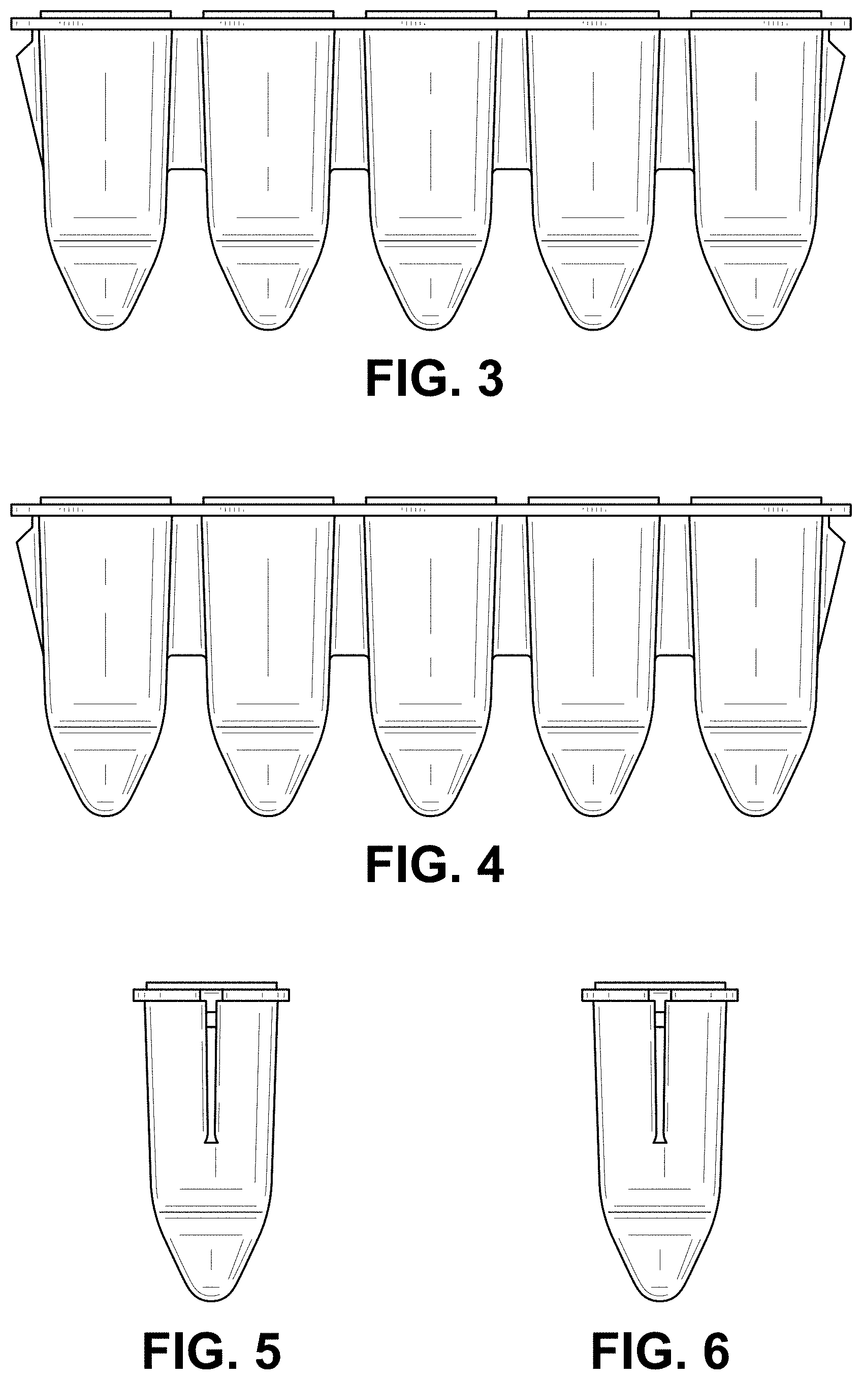 Patent USD1001310 Figure 2 – Strip tube for a reagent cartridge