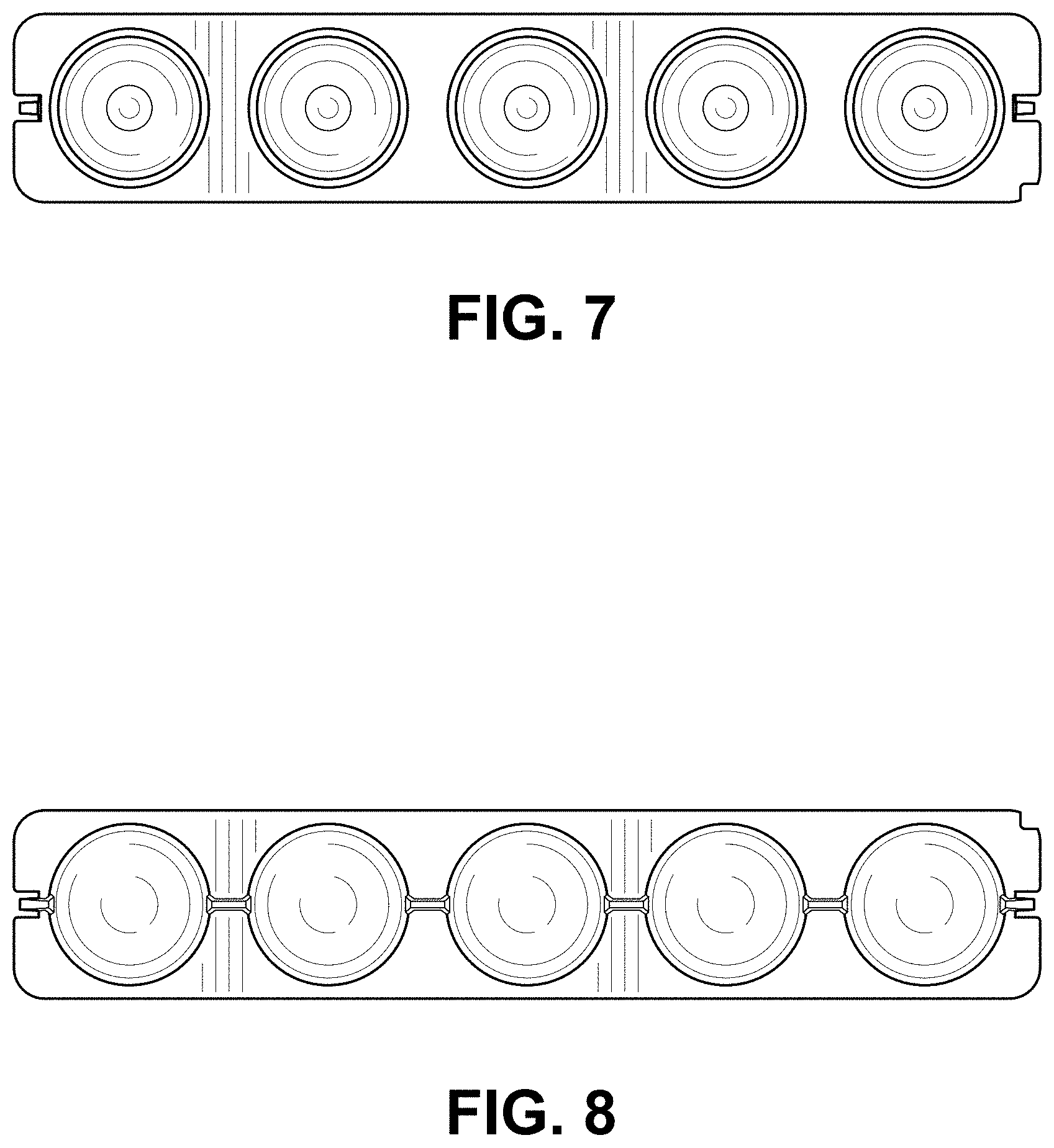 Patent USD1001310 Figure 3 – Strip tube for a reagent cartridge
