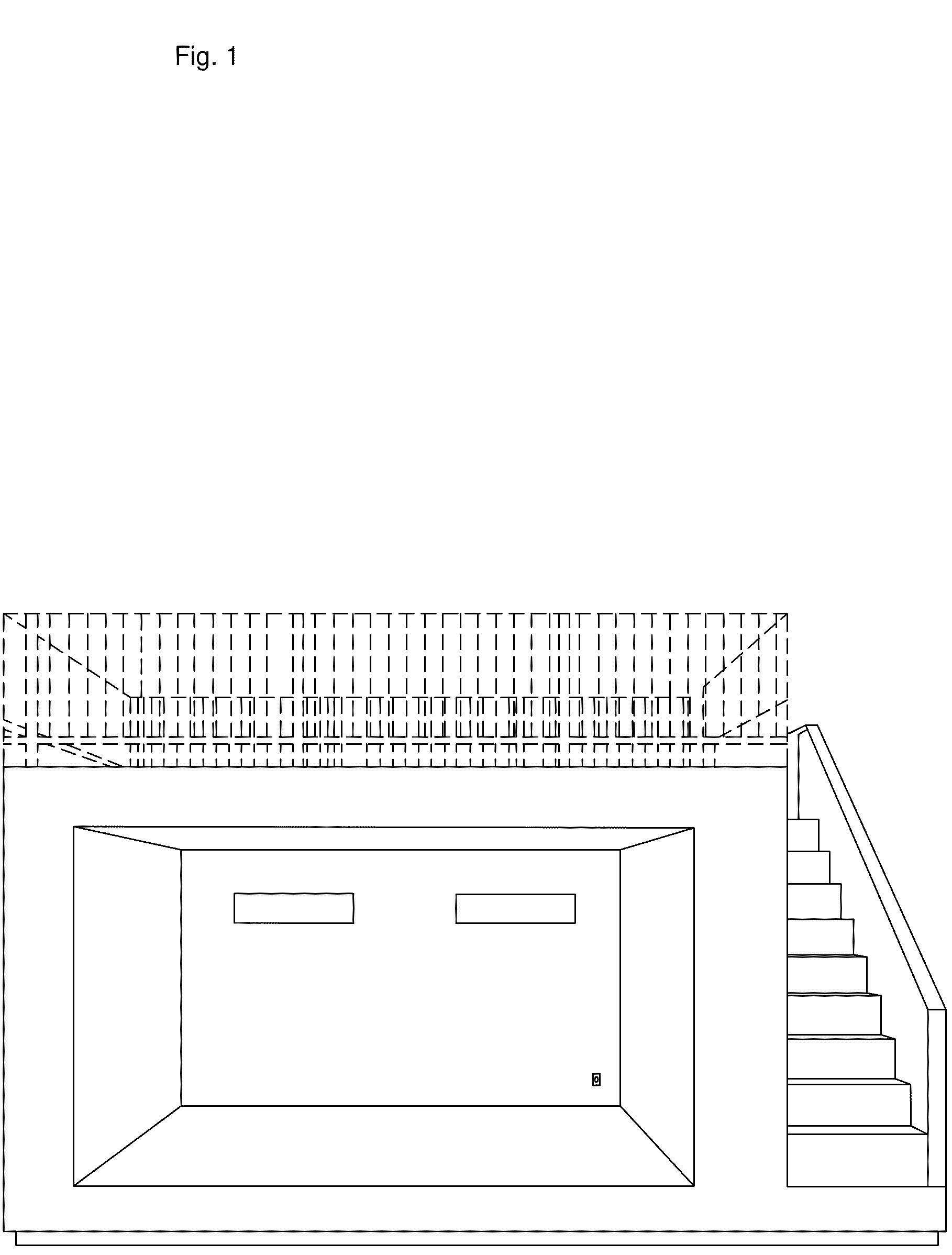 Patent USD1001313 Figure 1 – Tailgating shed