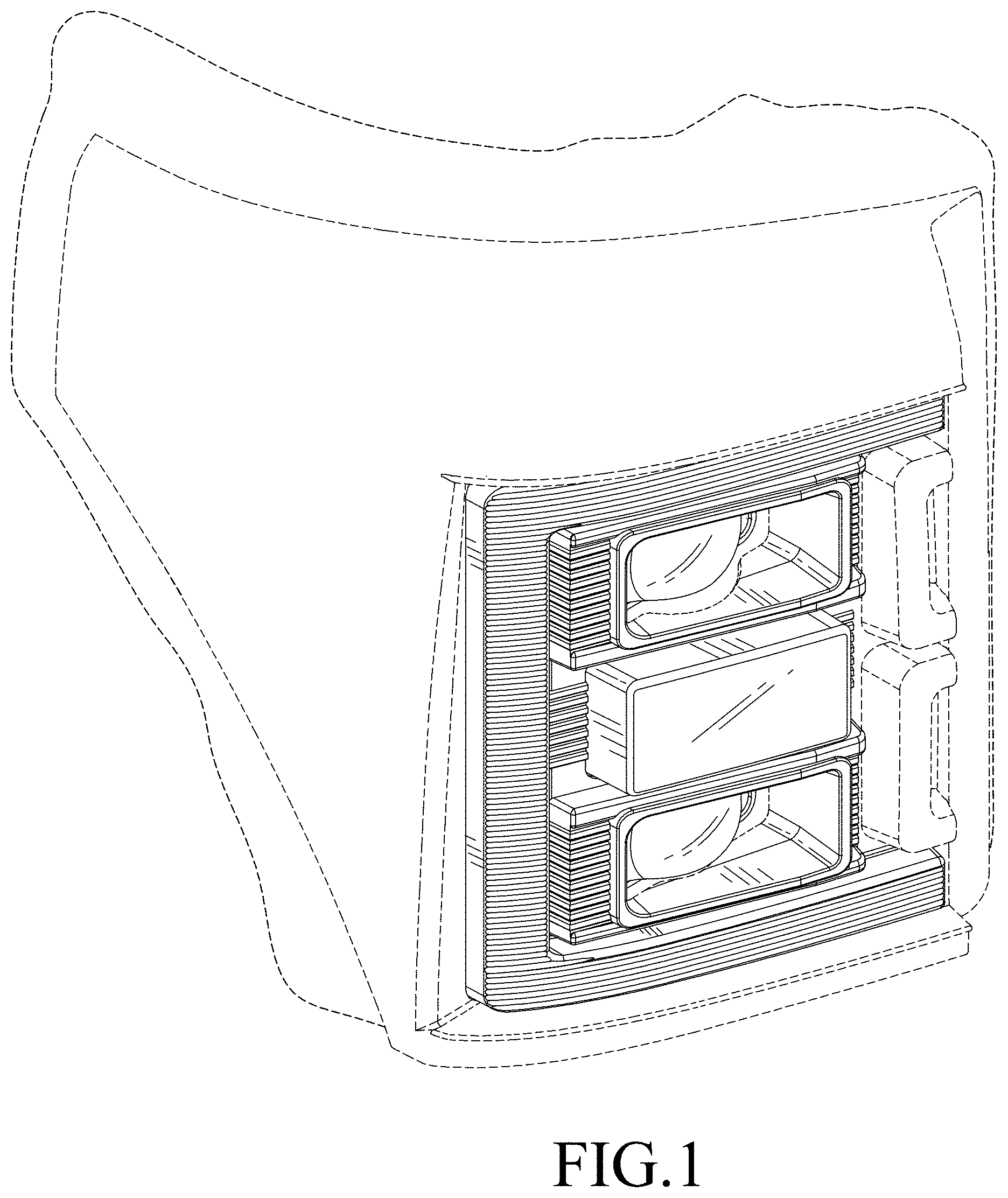 Patent USD1001324 Figure 1 – Vehicle lamp