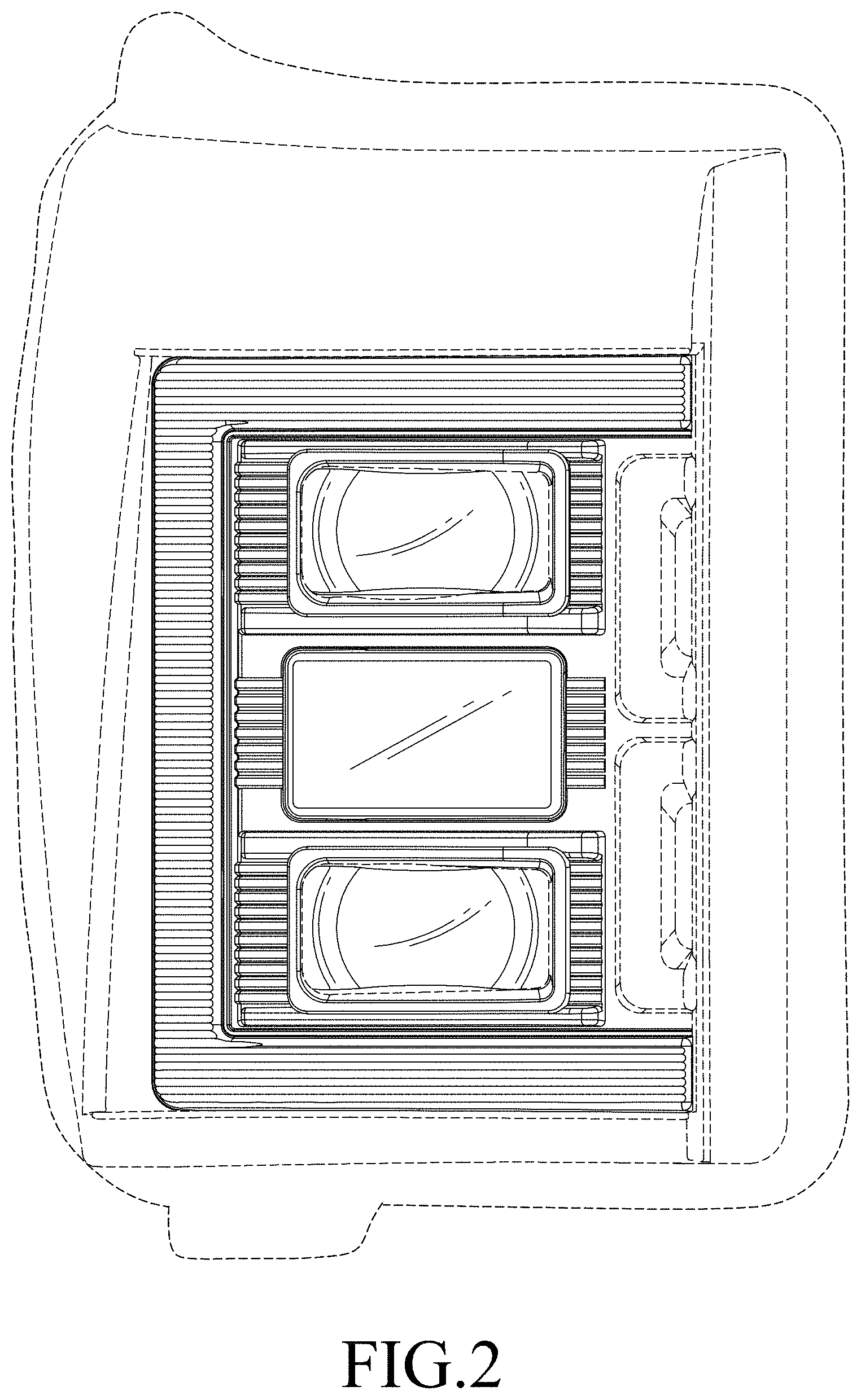 Patent USD1001324 Figure 2 – Vehicle lamp