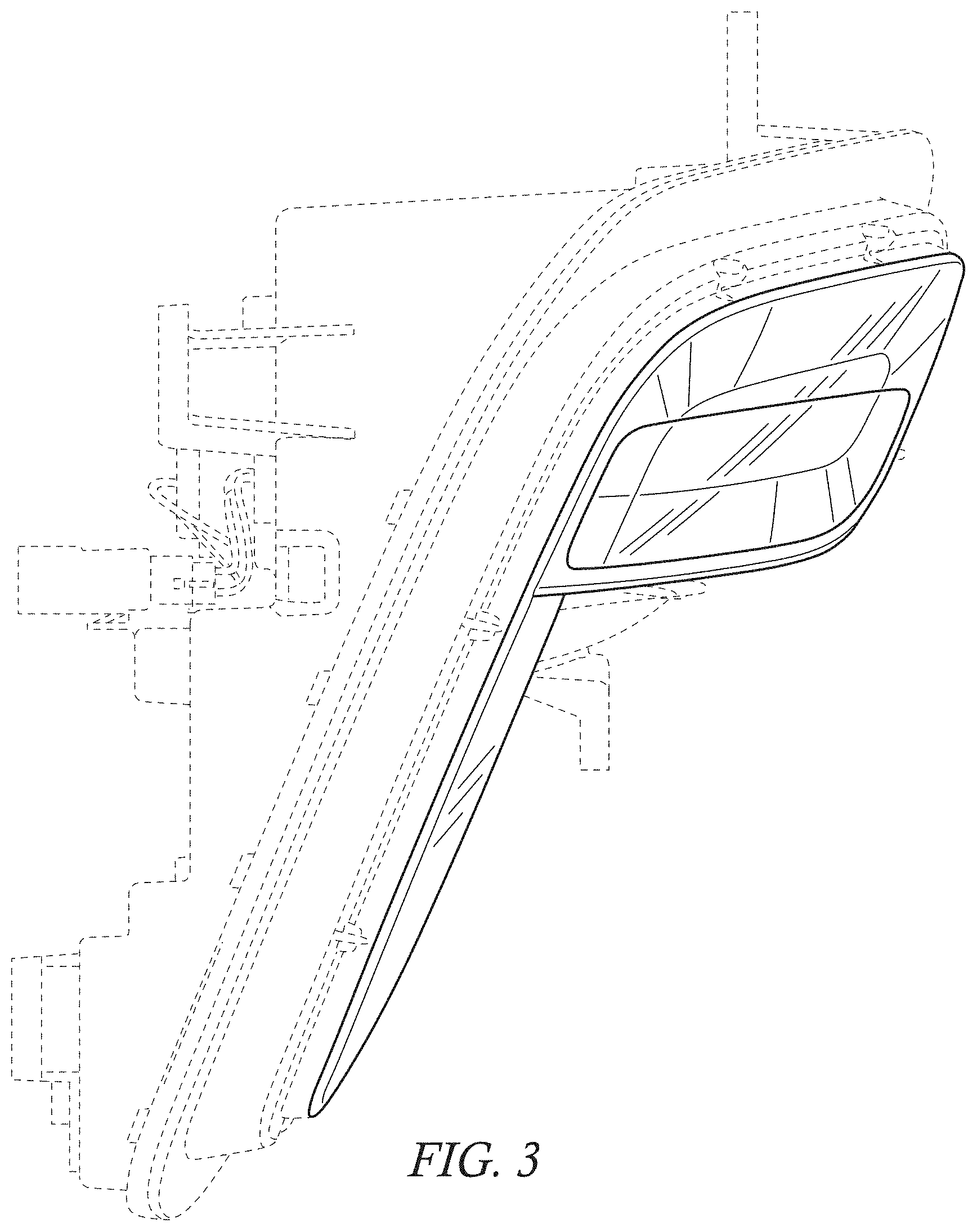 Patent USD1001326 Figure 3 – Vehicle taillamp