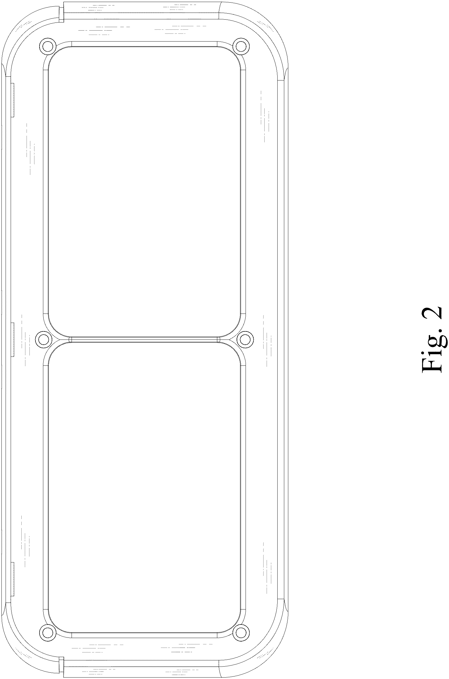 Patent USD1001328 Figure 2 – Light frame for automobile
