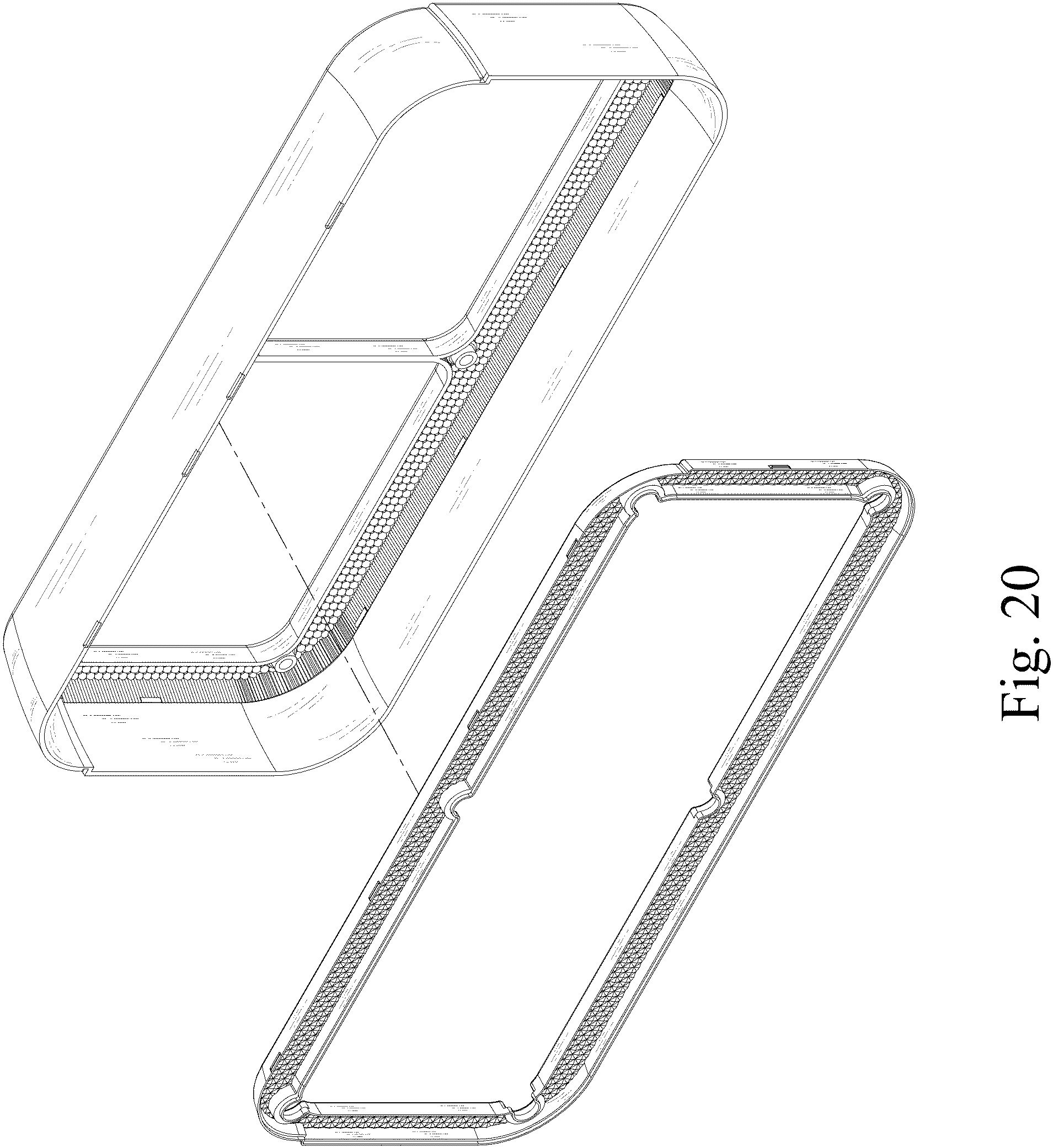 Patent USD1001328 Figure 20 – Light frame for automobile