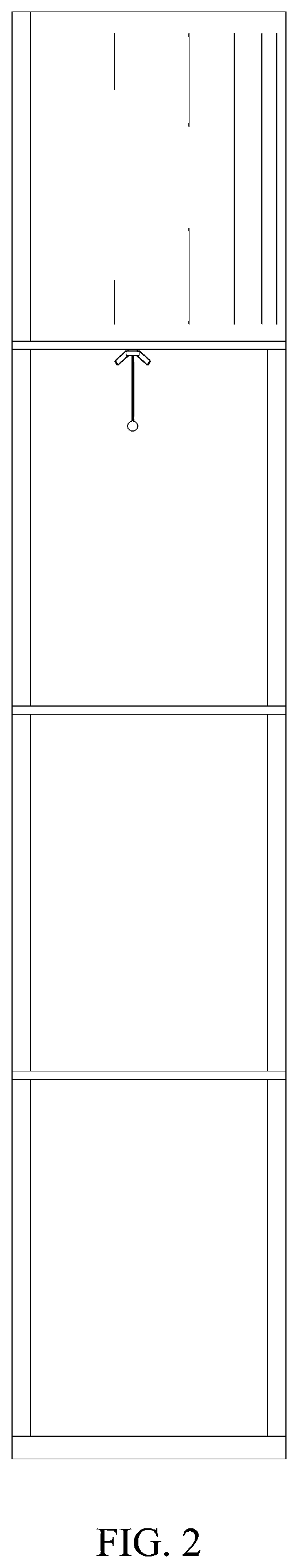 Patent USD1001330 Figure 2 – Fan-shaped bookshelf with a lamp