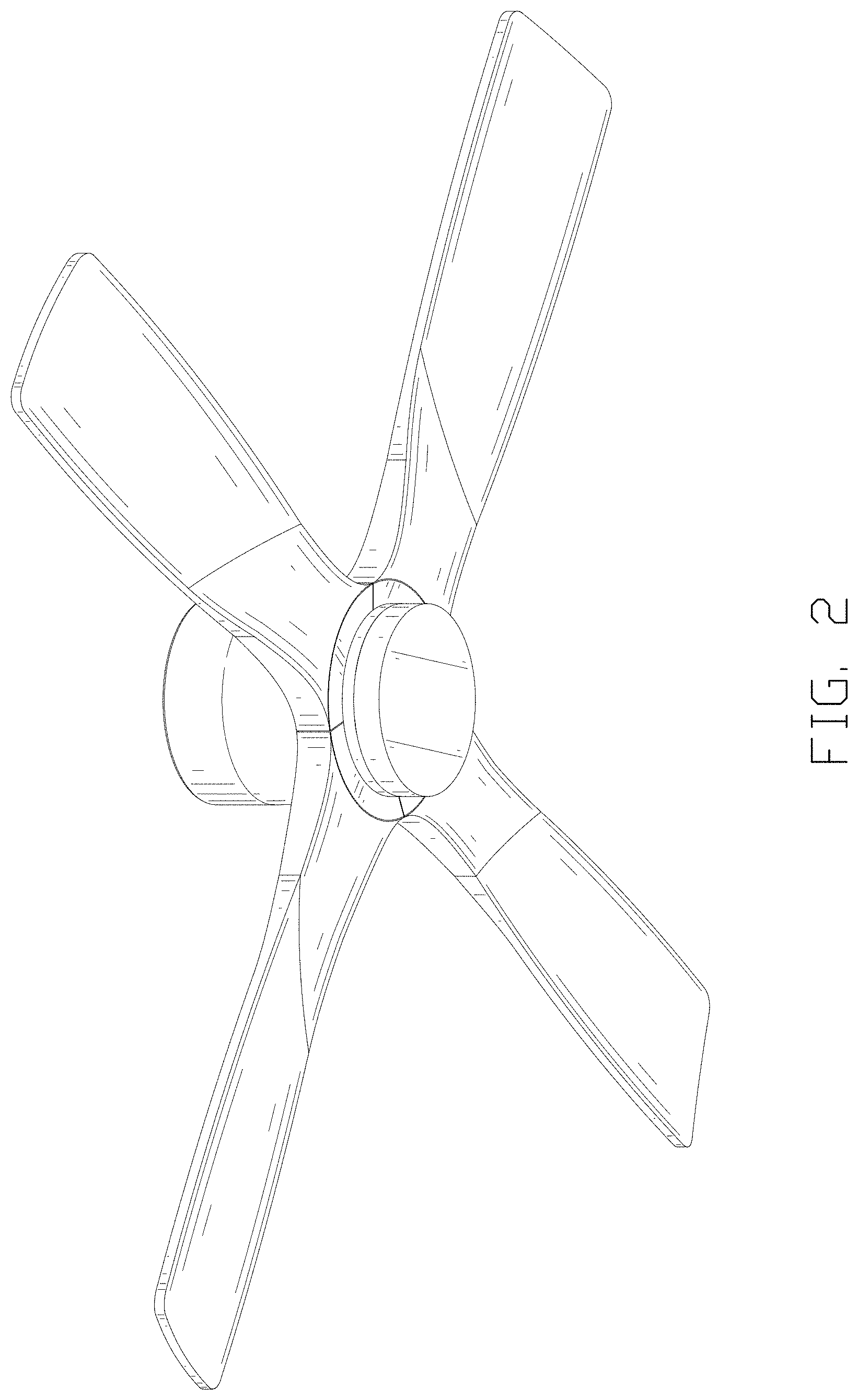 Patent USD1001331 Figure 2 – Ceiling fan with lamp