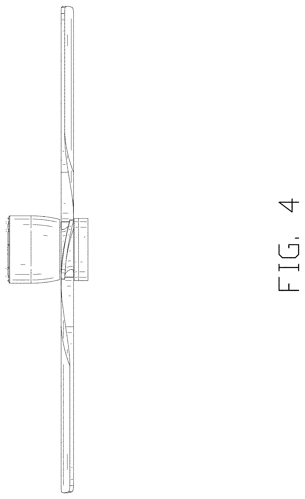 Patent USD1001331 Figure 4 – Ceiling fan with lamp