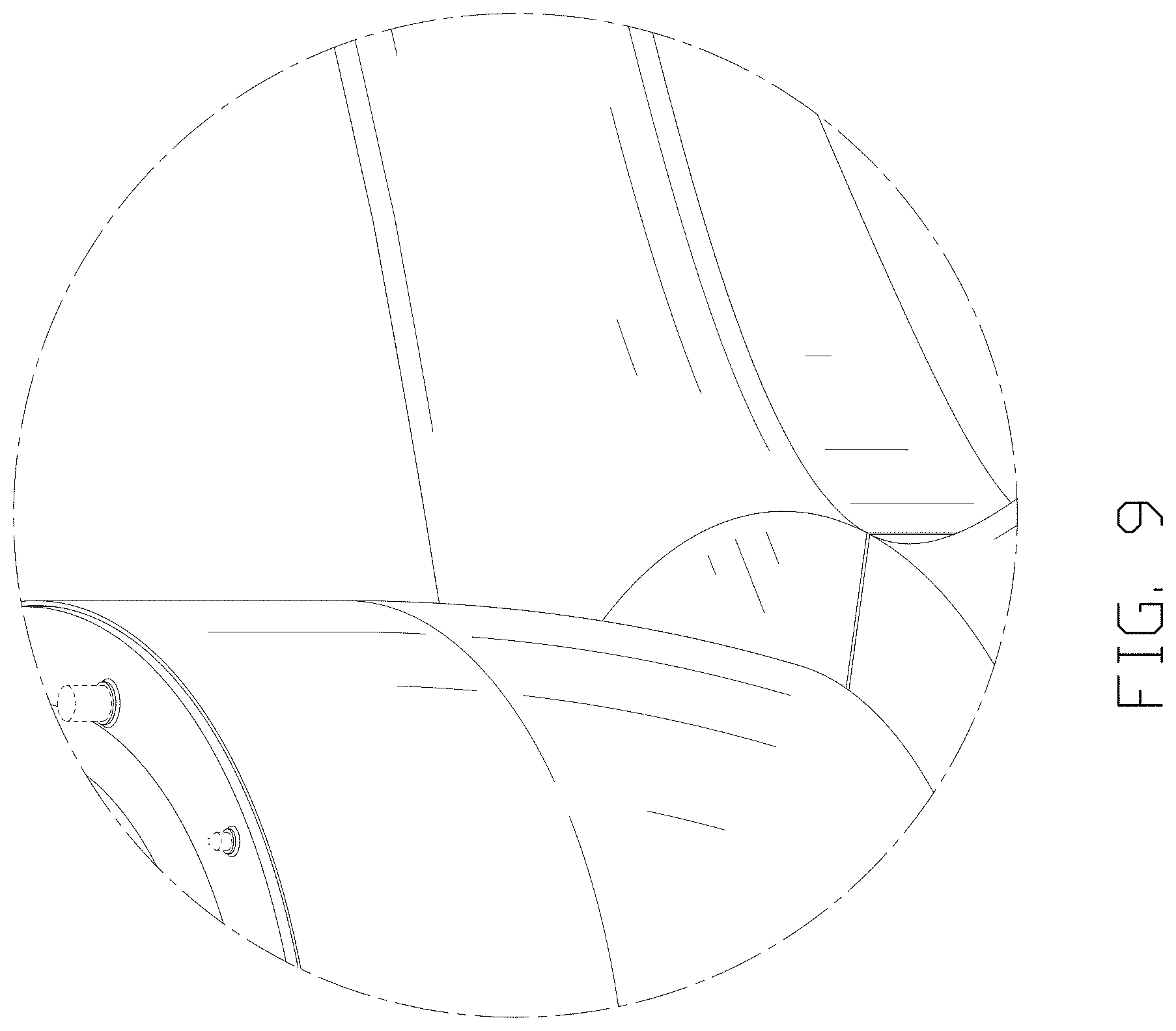 Patent USD1001331 Figure 9 – Ceiling fan with lamp