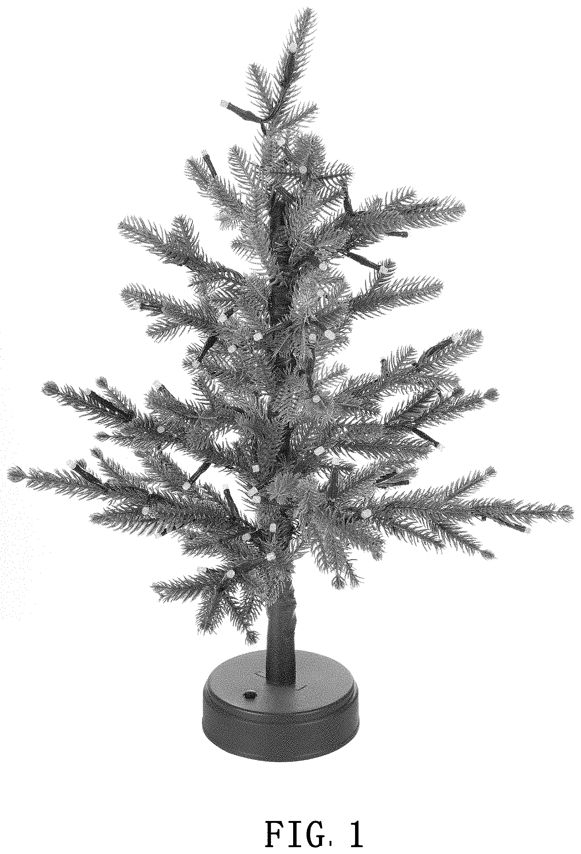 Patent USD1001345 Figure 1 – Christmas tree light