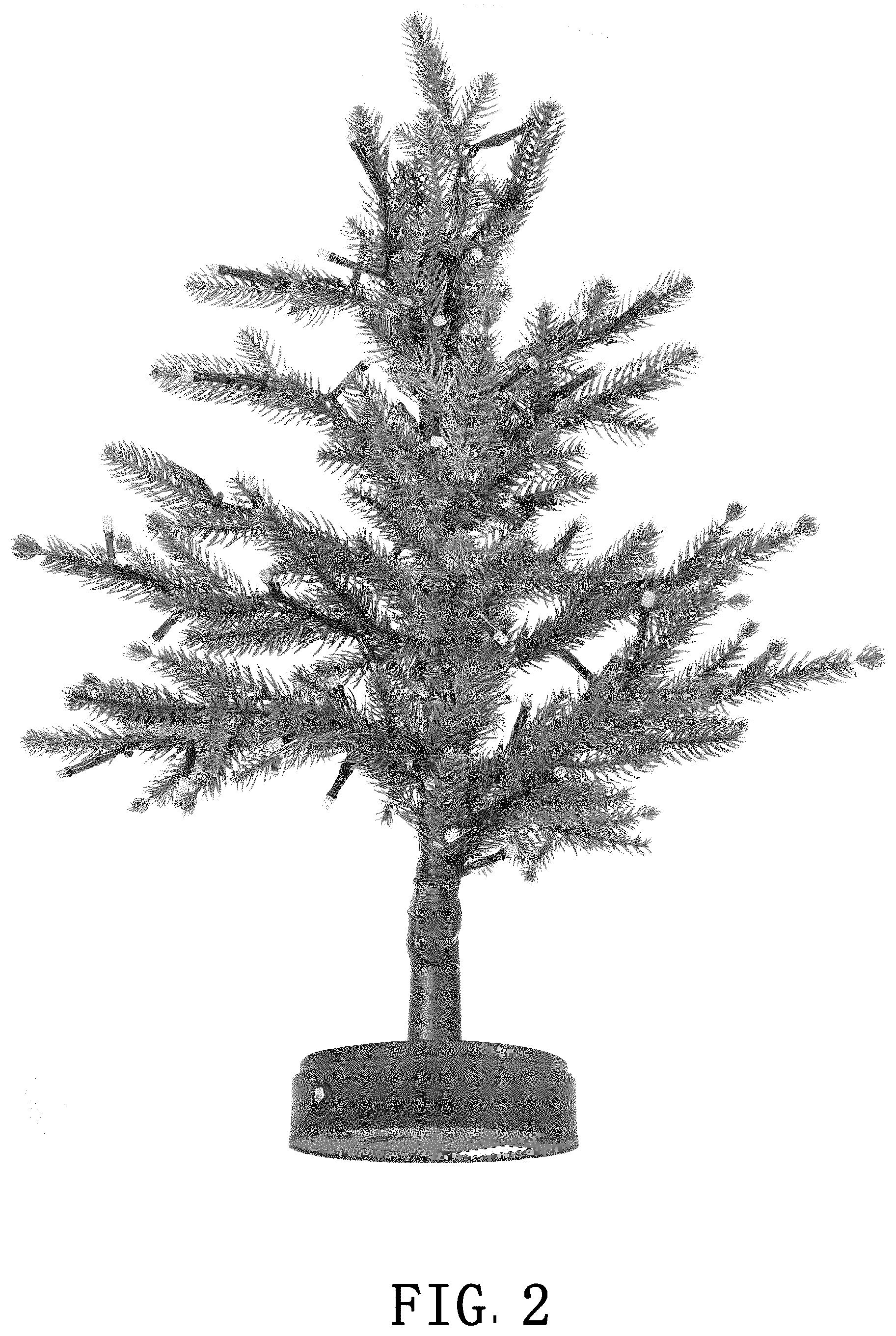 Patent USD1001345 Figure 2 – Christmas tree light