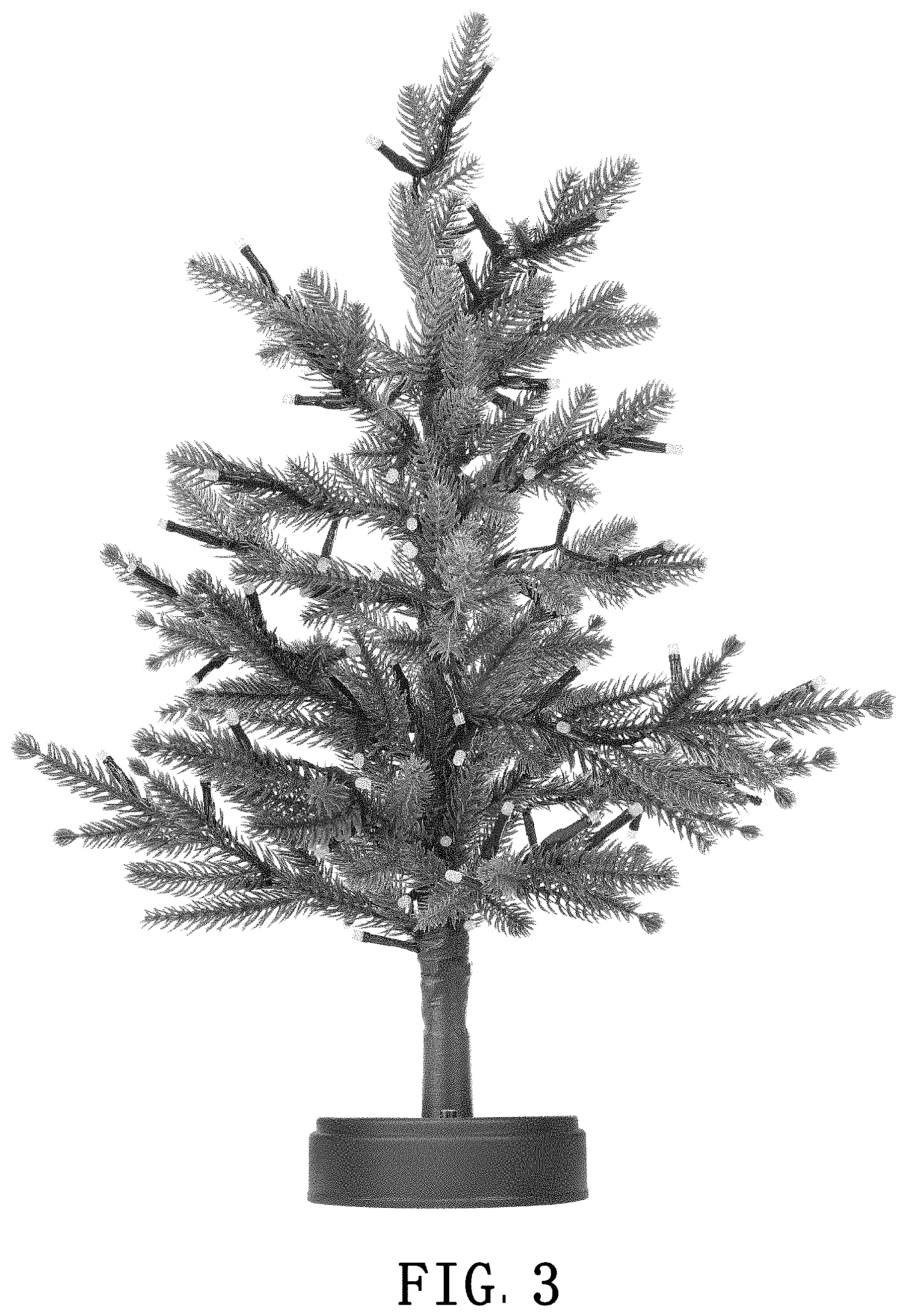 Patent USD1001345 Figure 3 – Christmas tree light
