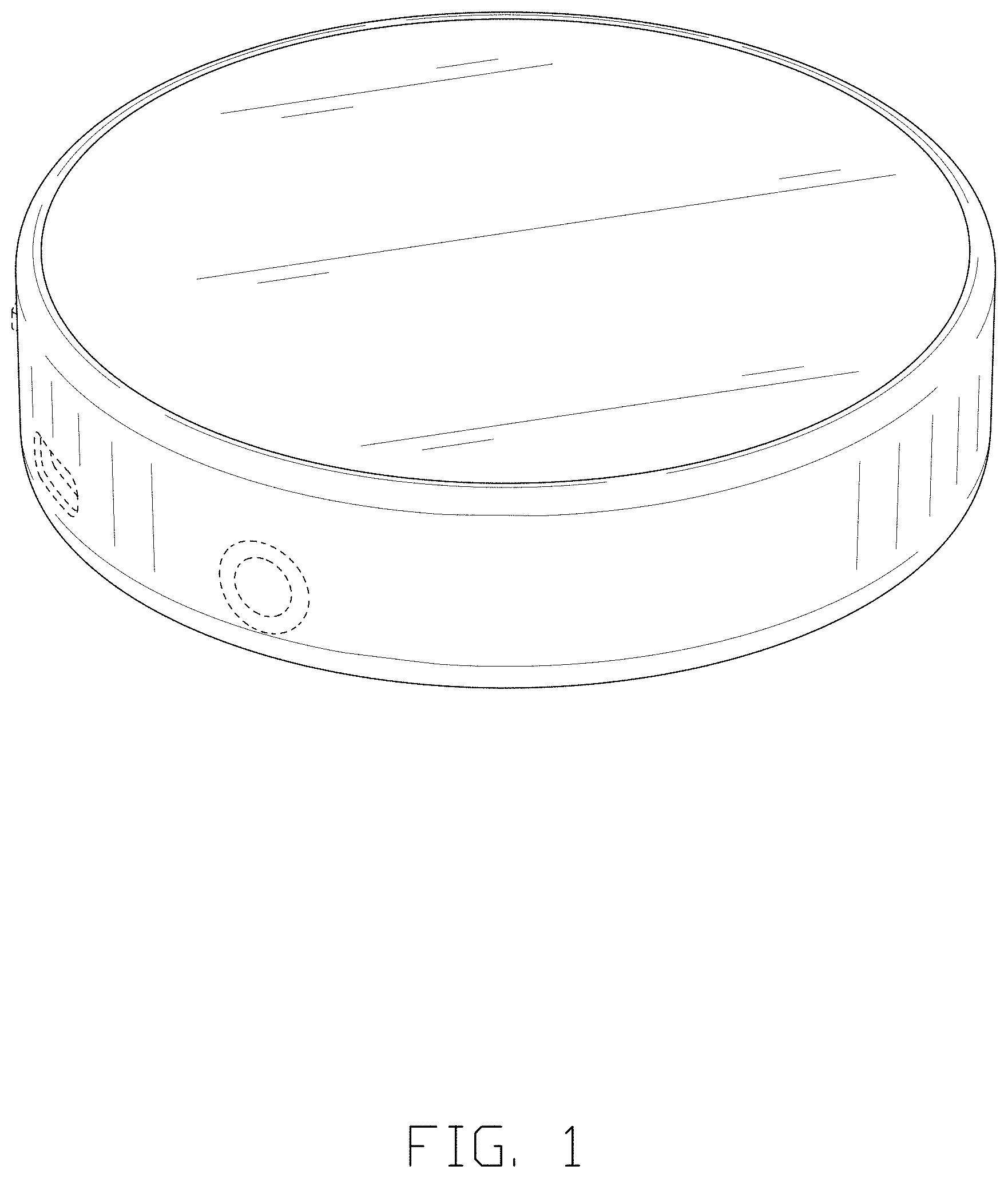 Patent USD1001346 Figure 1 – Round light