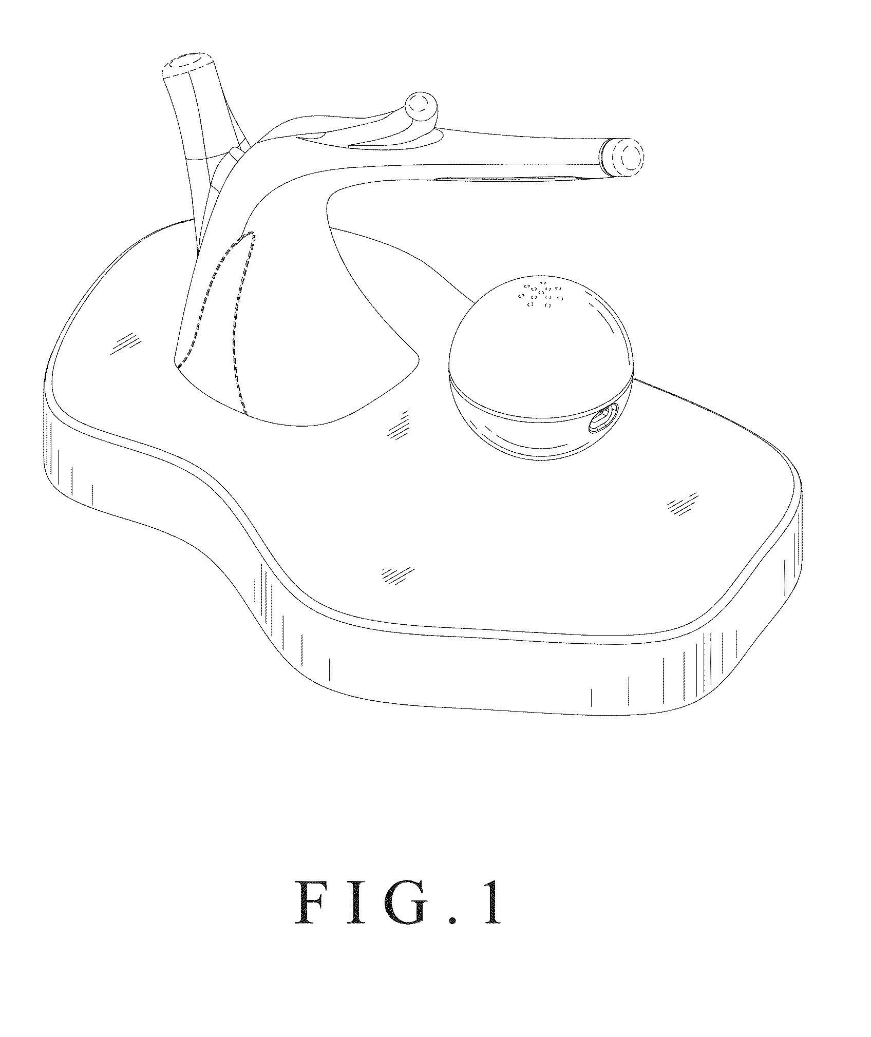 Patent USD1001347 Figure 1 – Magnetically levitation acoustics lamp