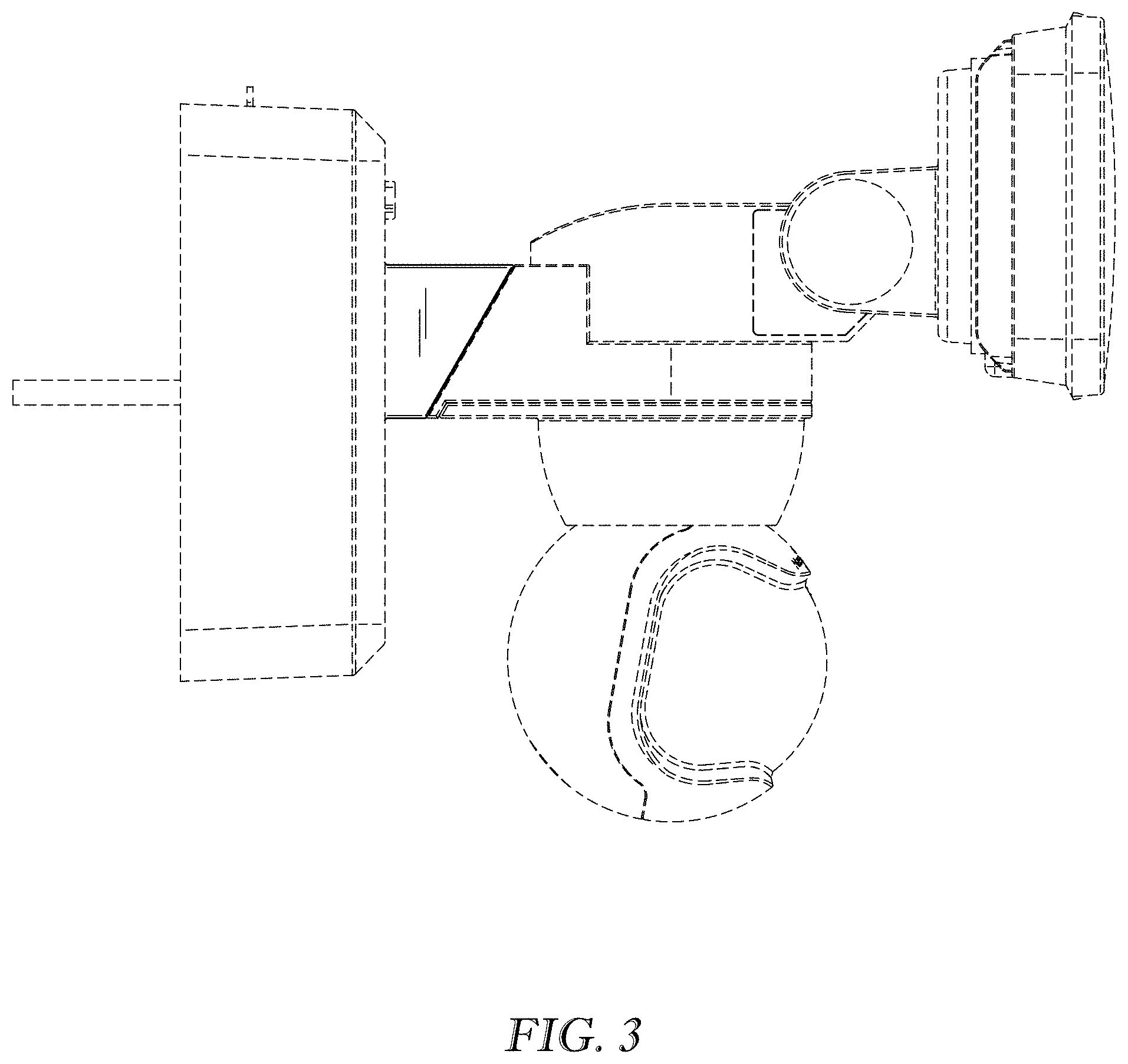 Patent USD1001350 Figure 3 – Security light canopy housing