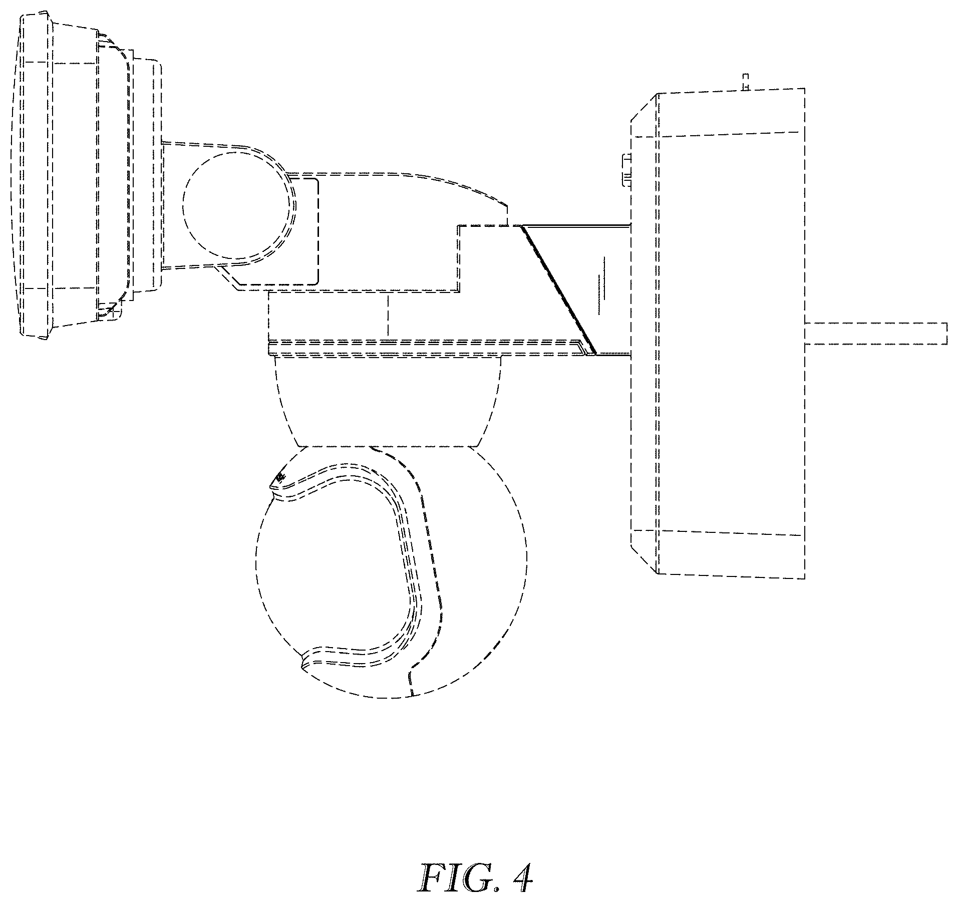 Patent USD1001350 Figure 4 – Security light canopy housing