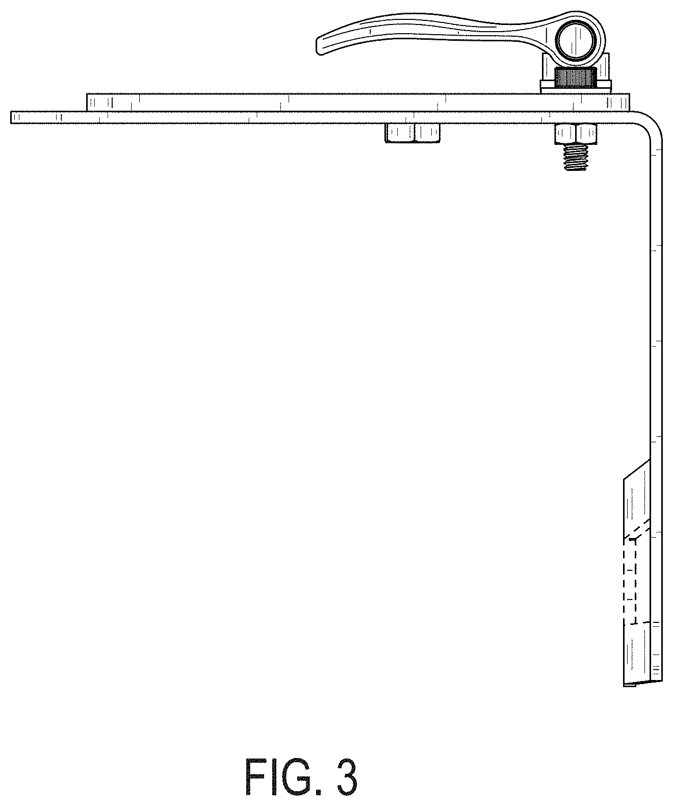 Patent USD1001351 Figure 3 – Adjustable light mount