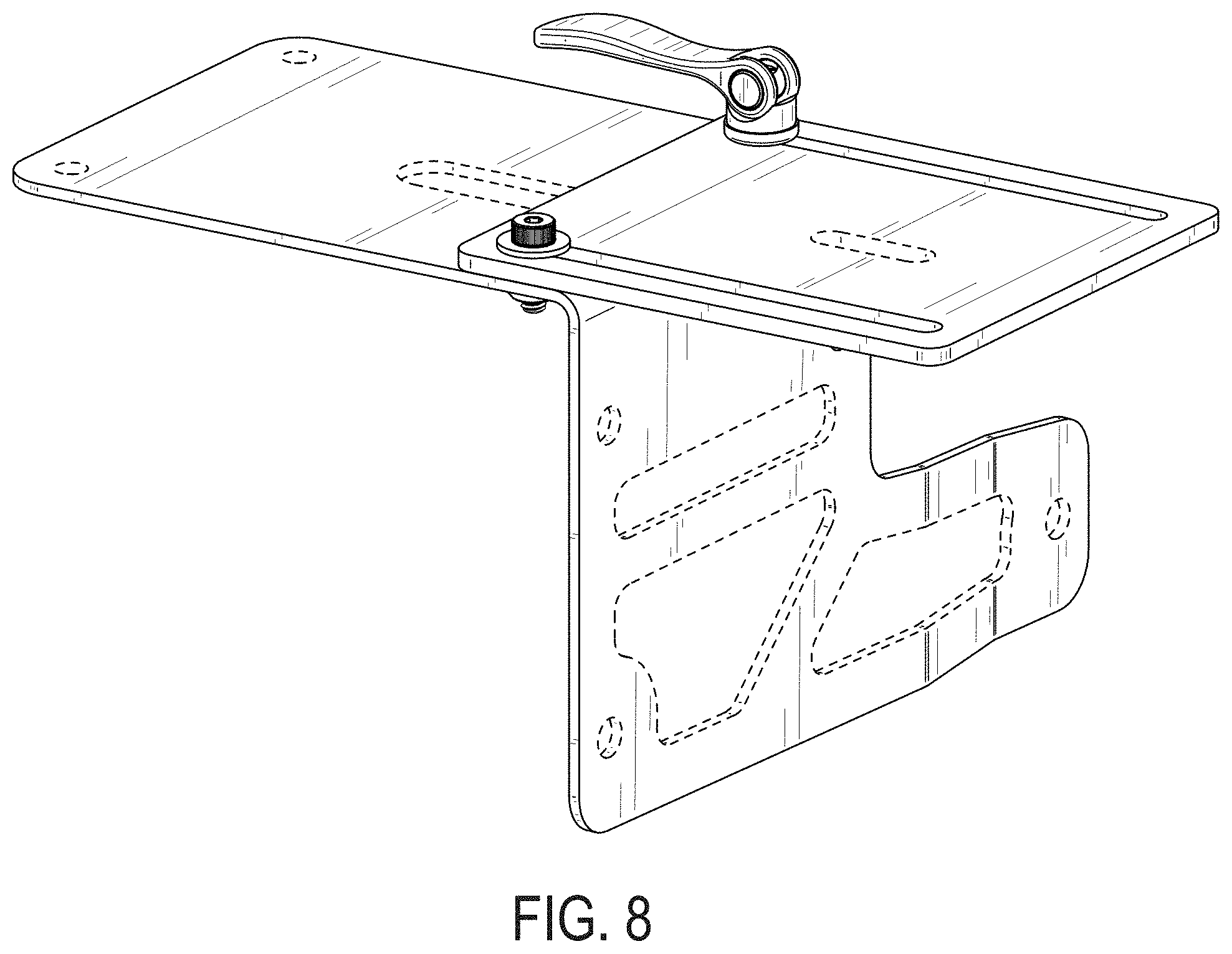 Patent USD1001351 Figure 8 – Adjustable light mount