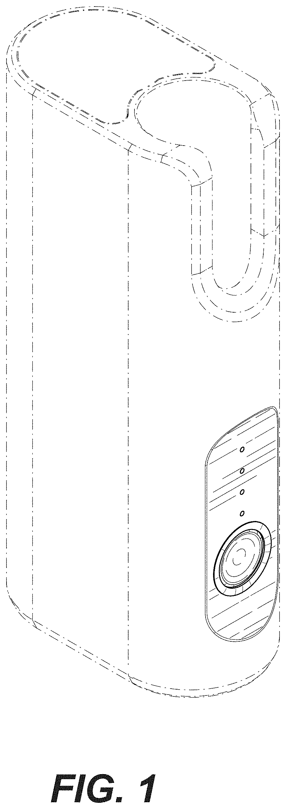 Patent USD1001356 Figure 1 – Vaporizer power unit