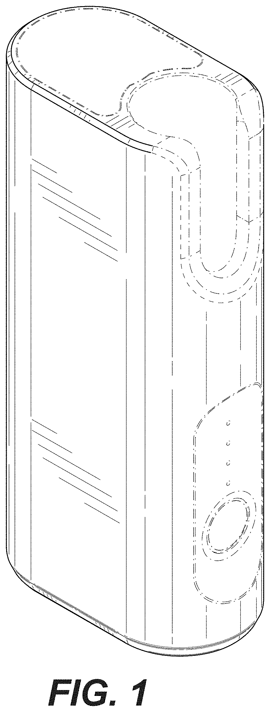 Patent USD1001357 Figure 1 – Vaporizer power unit