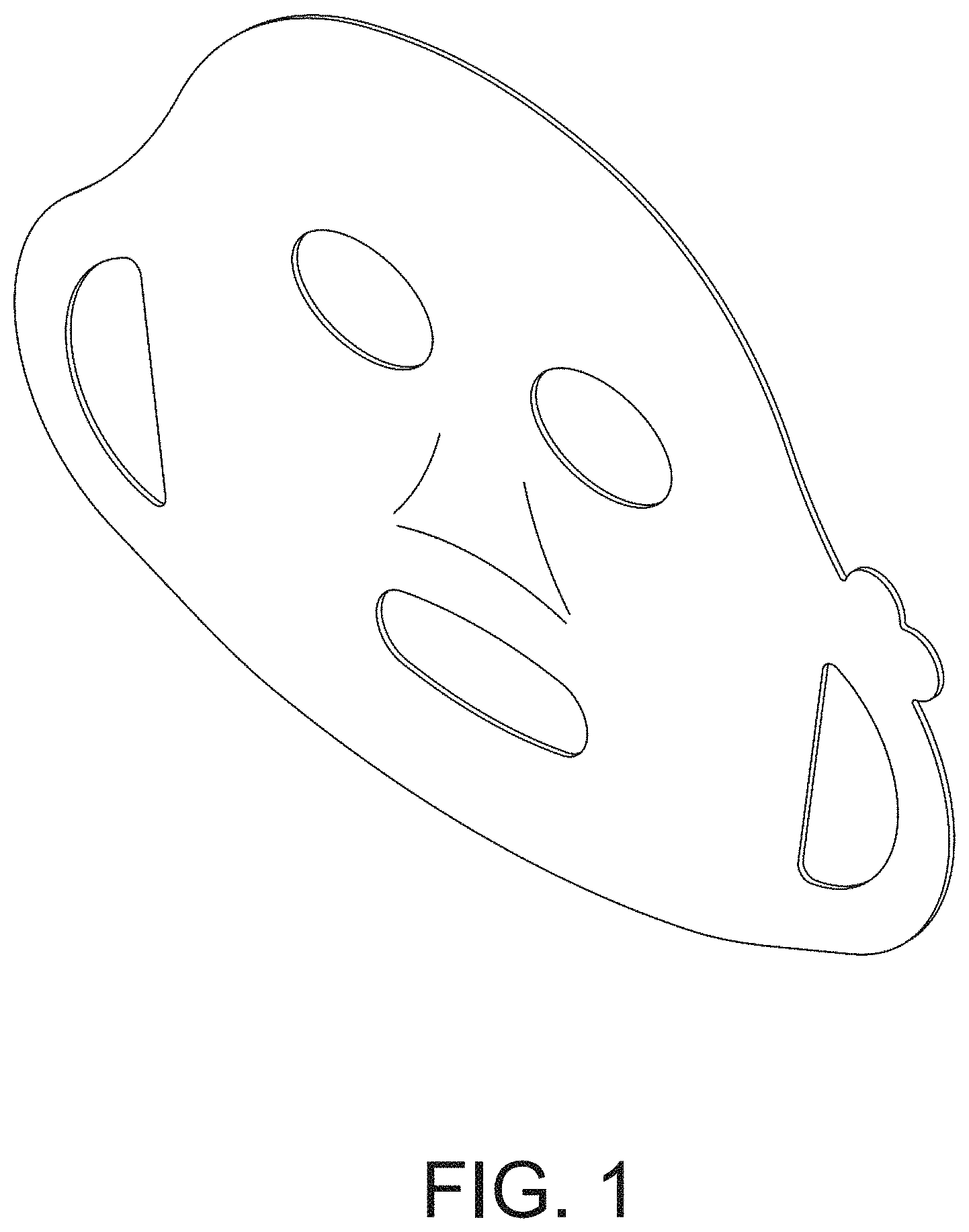 Patent USD1001364 Figure 1 – Cosmetic mask