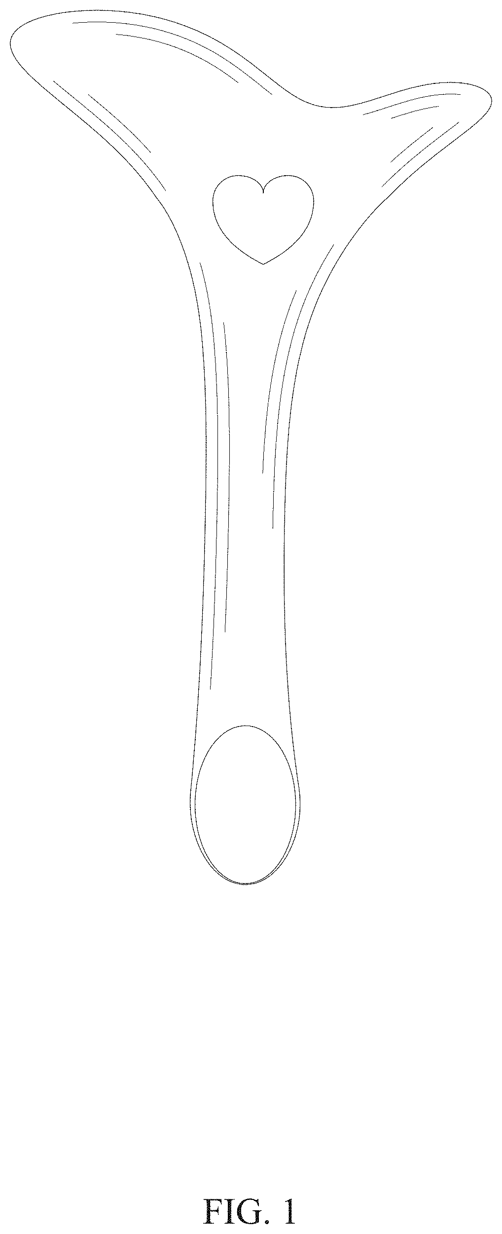 Patent USD1001366 Figure 1 – Eyeliner stencil