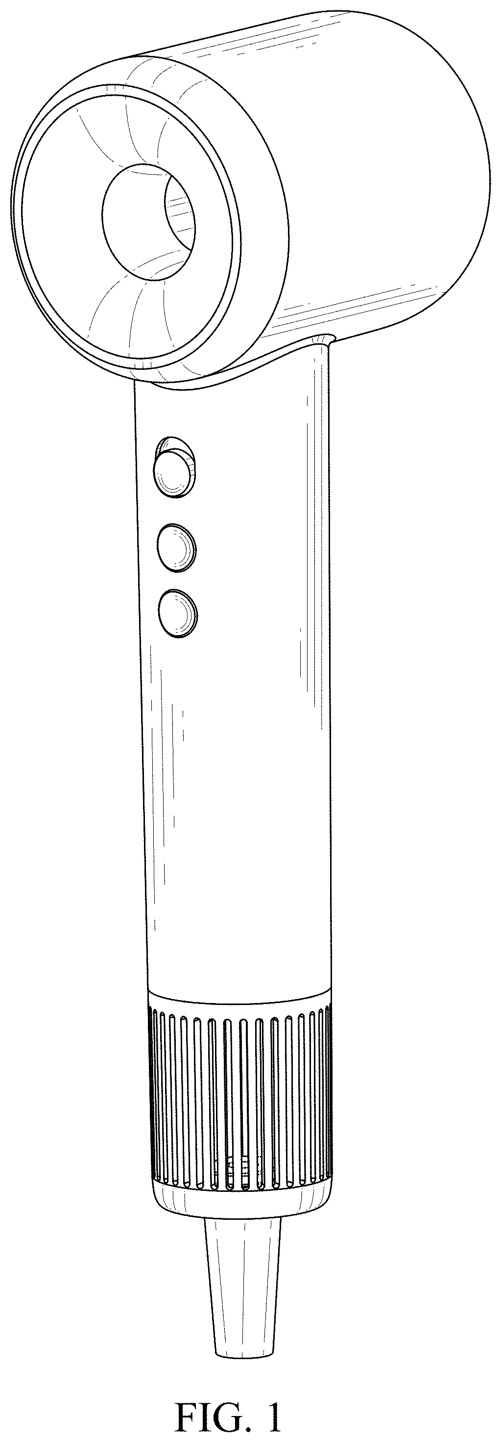 Patent USD1001369 — Hair dryer — Figure 1