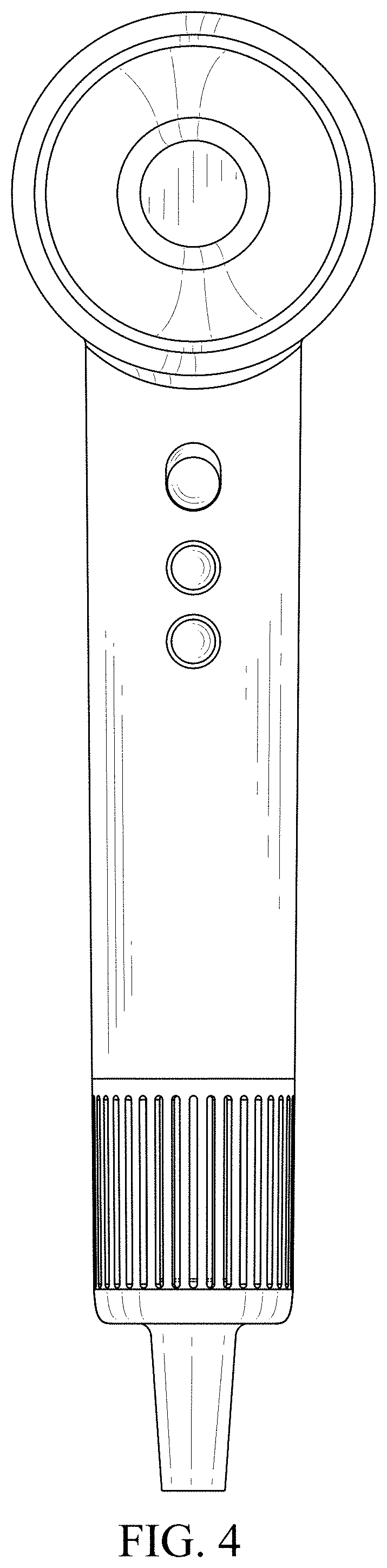 Patent USD1001369 Figure 4 – Hair dryer