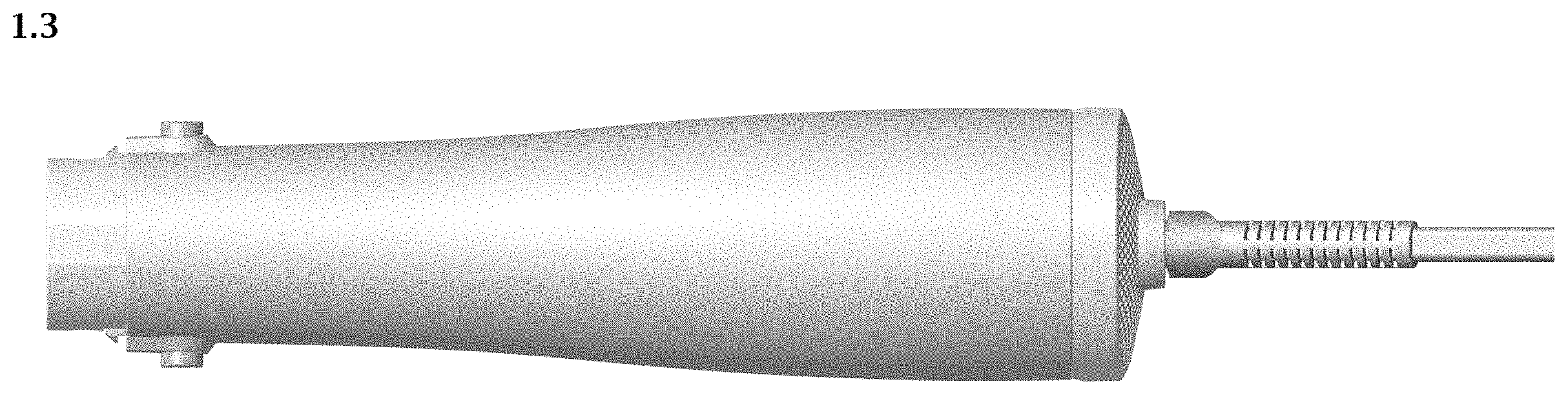 Patent USD1001370 Figure 3 – Handle for hair styling apparatus