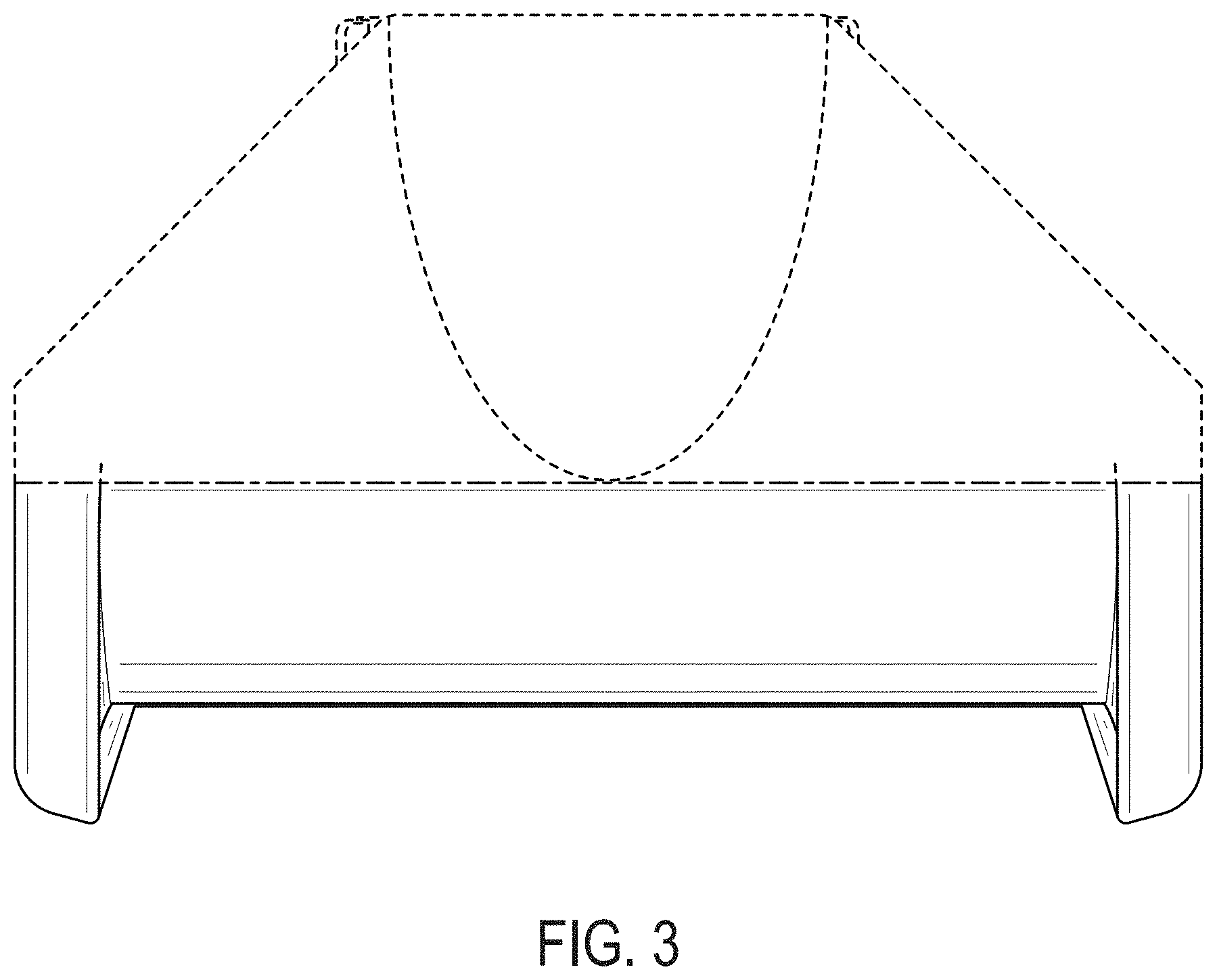 Patent USD1001371 Figure 3 – Accessory for a hairdryer