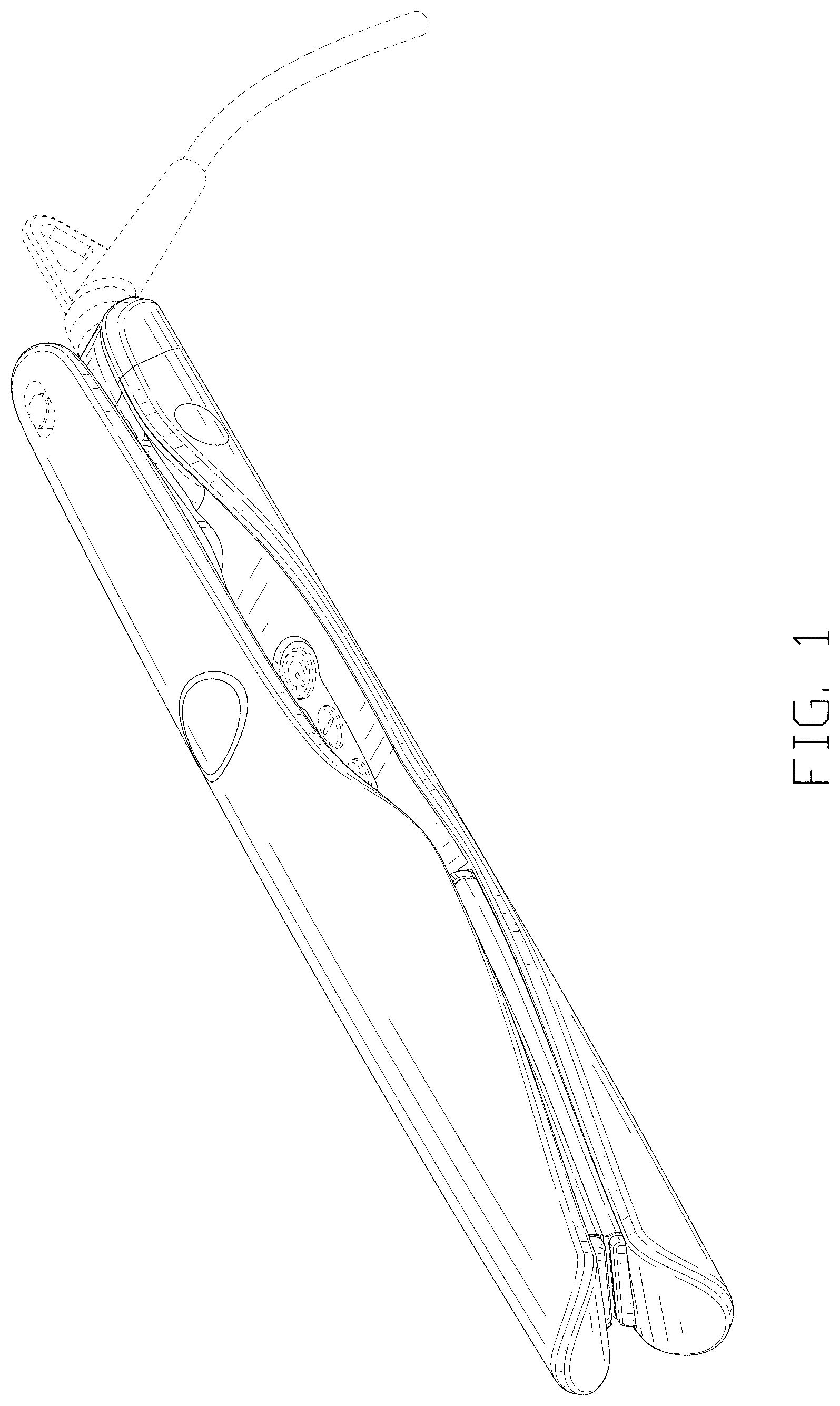 Patent USD1001373 Figure 1 – Hair straightener
