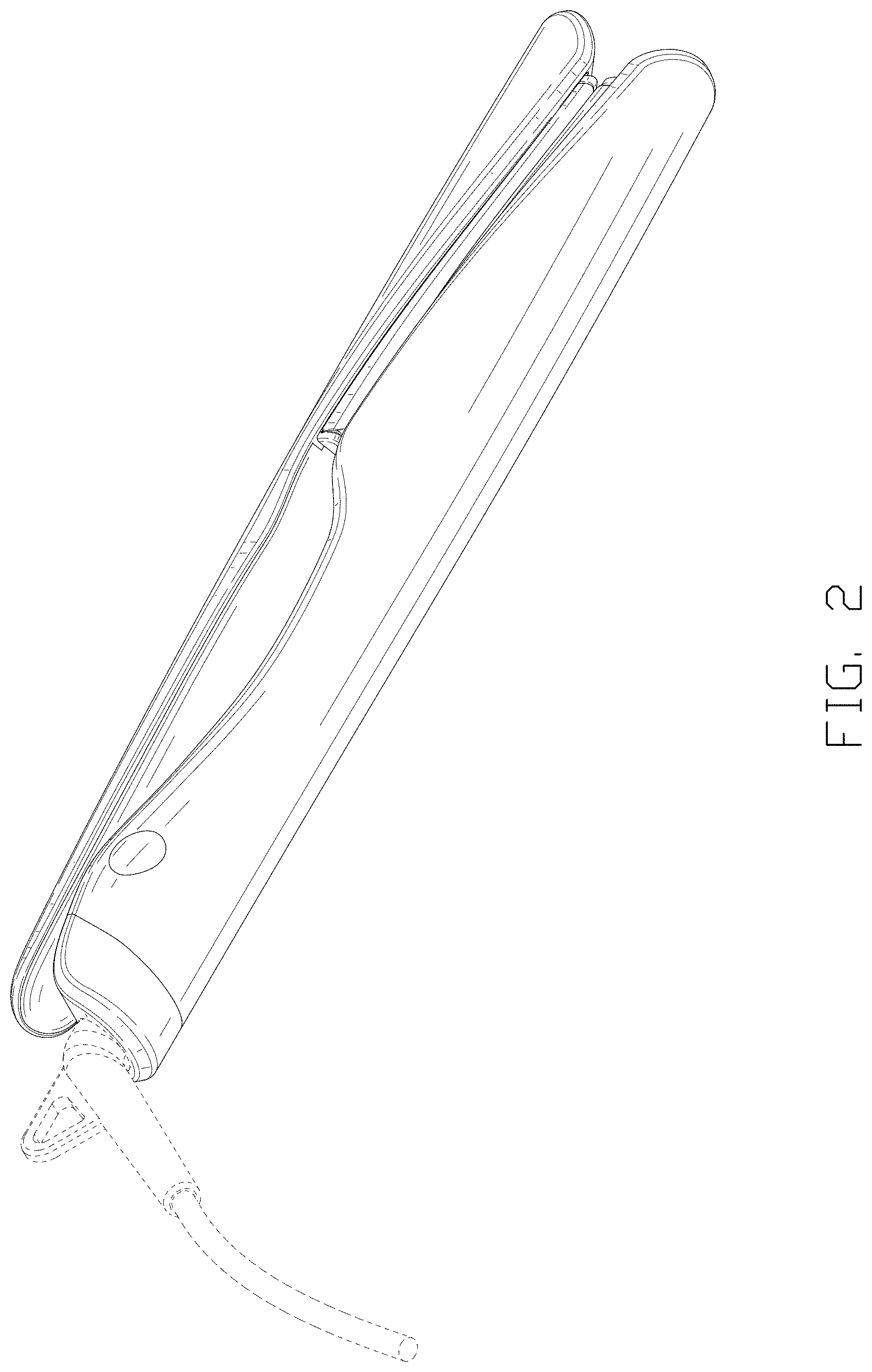 Patent USD1001373 Figure 2 – Hair straightener