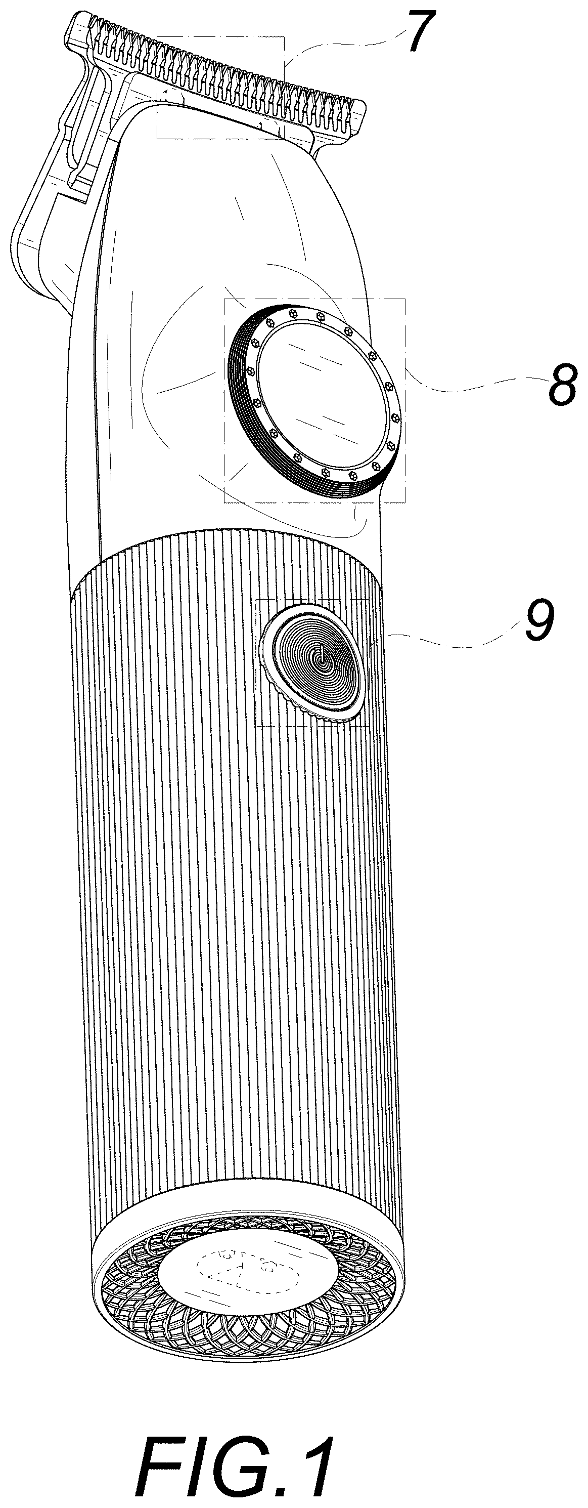Patent USD1001374 — Hair trimmer — Figure 1