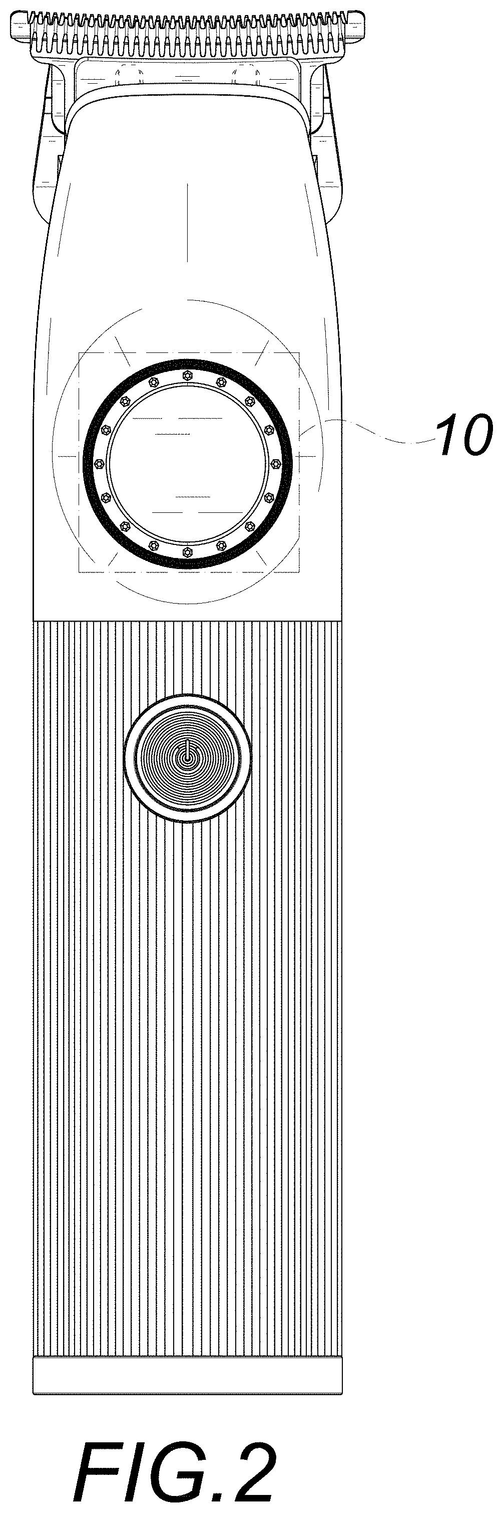 Patent USD1001374 Figure 2 – Hair trimmer