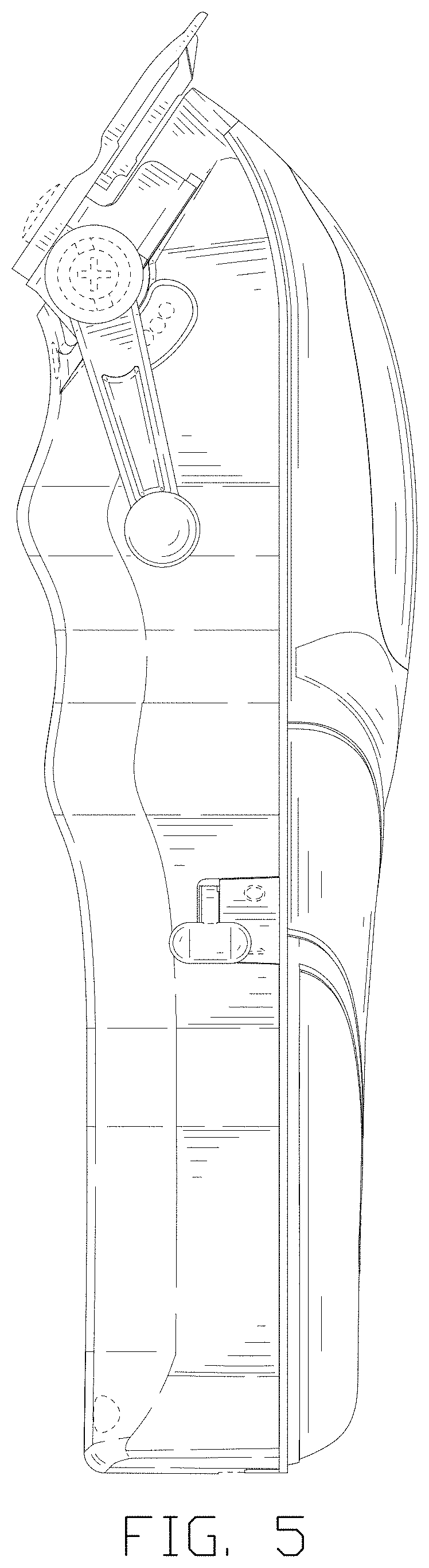 Patent USD1001375 Figure 5 – Hair clipper