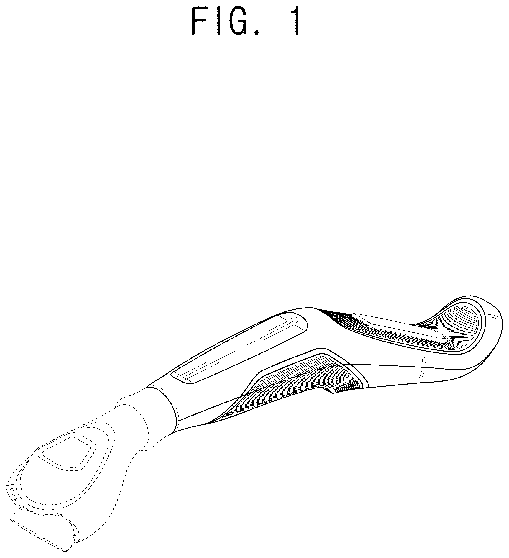 Patent USD1001377 Figure 1 – Razor handle