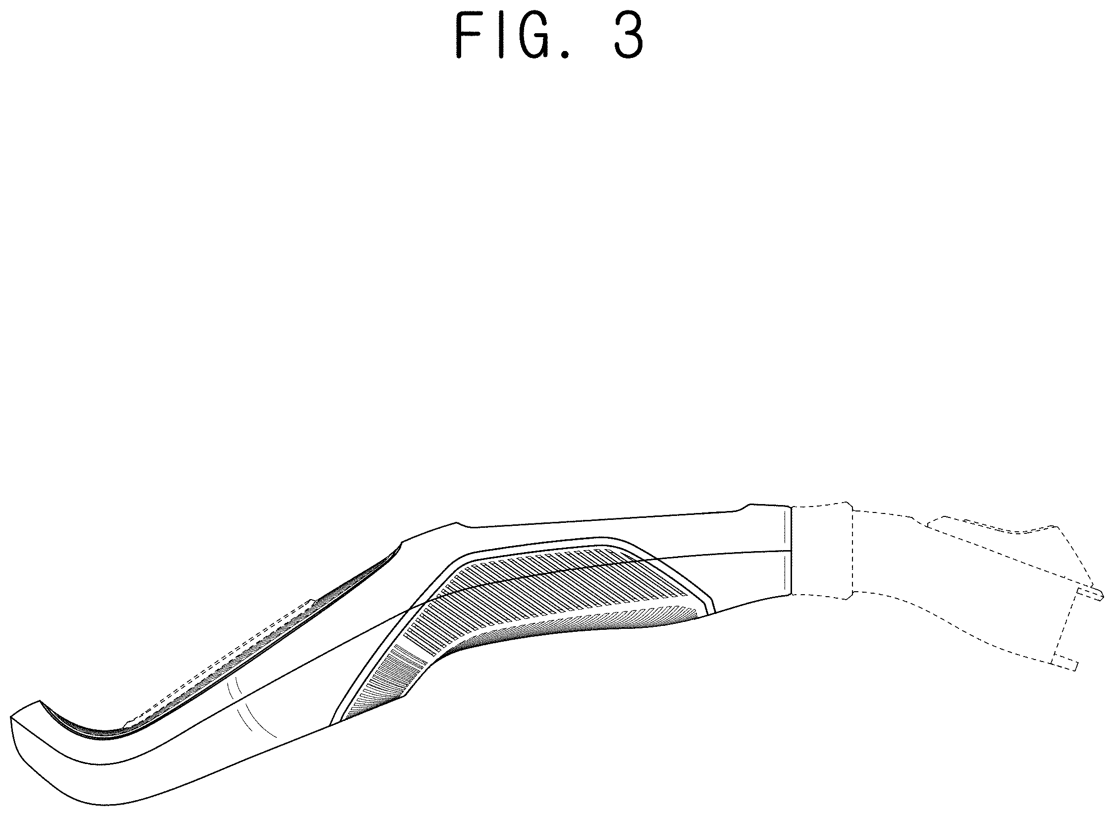 Patent USD1001377 Figure 3 – Razor handle