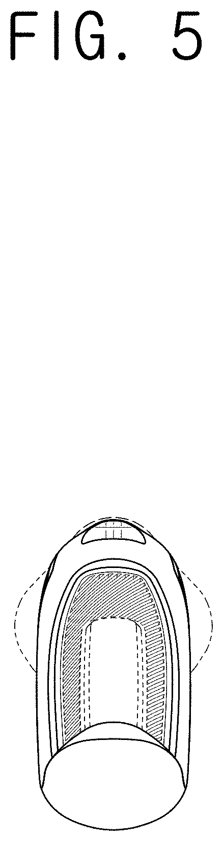 Patent USD1001377 Figure 5 – Razor handle