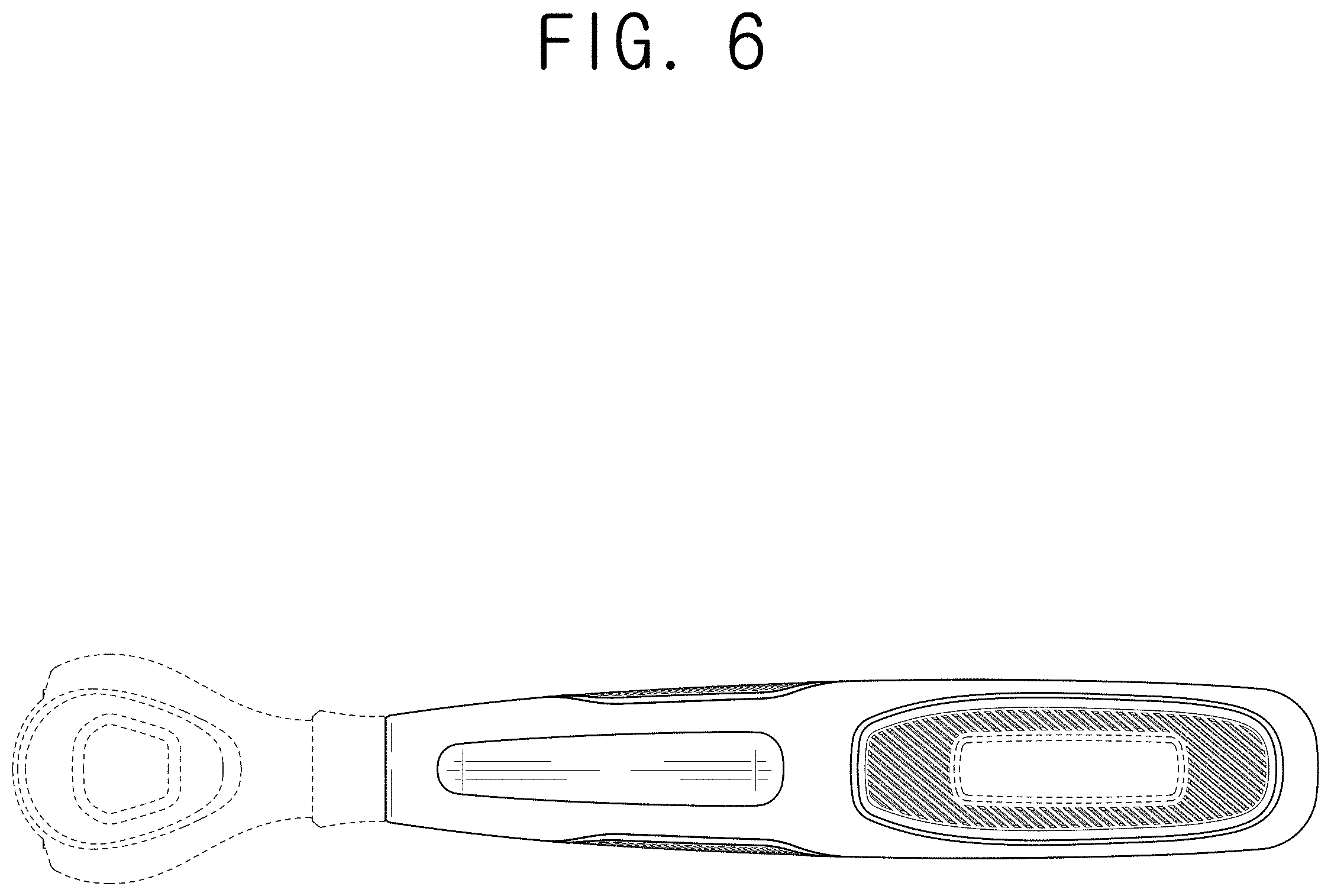 Patent USD1001377 Figure 6 – Razor handle
