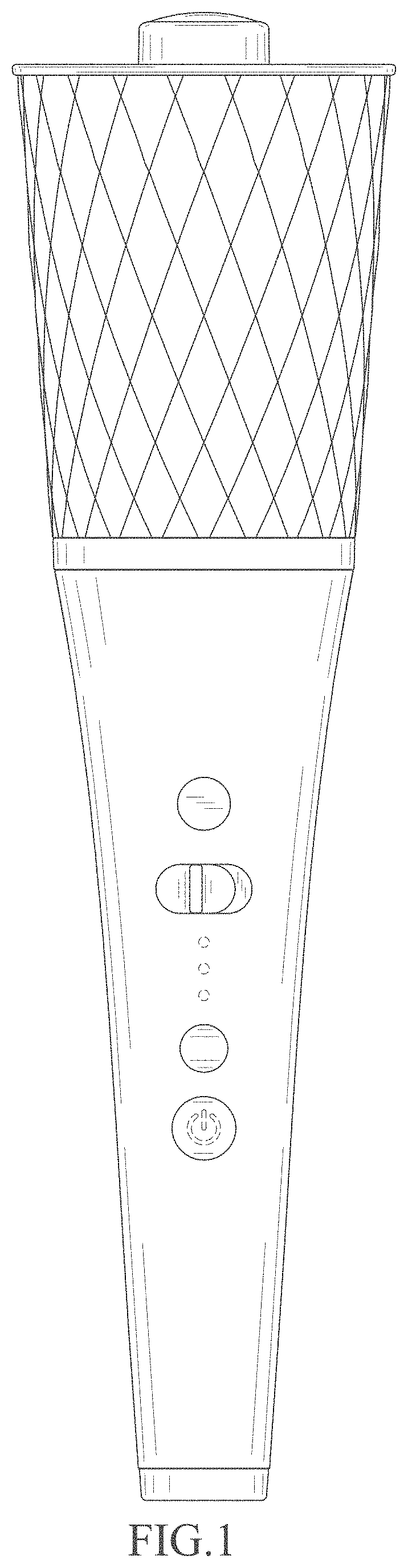 Patent USD1001379 Figure 1 – Hair curler