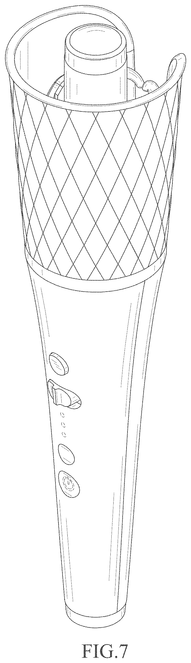 Patent USD1001379 Figure 6 – Hair curler