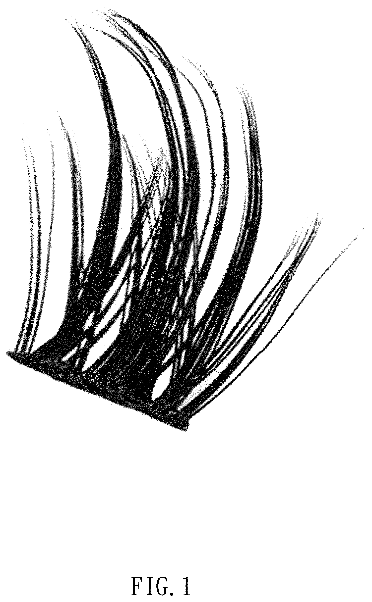 Patent USD1001380 — False eyelashes — Figure 1
