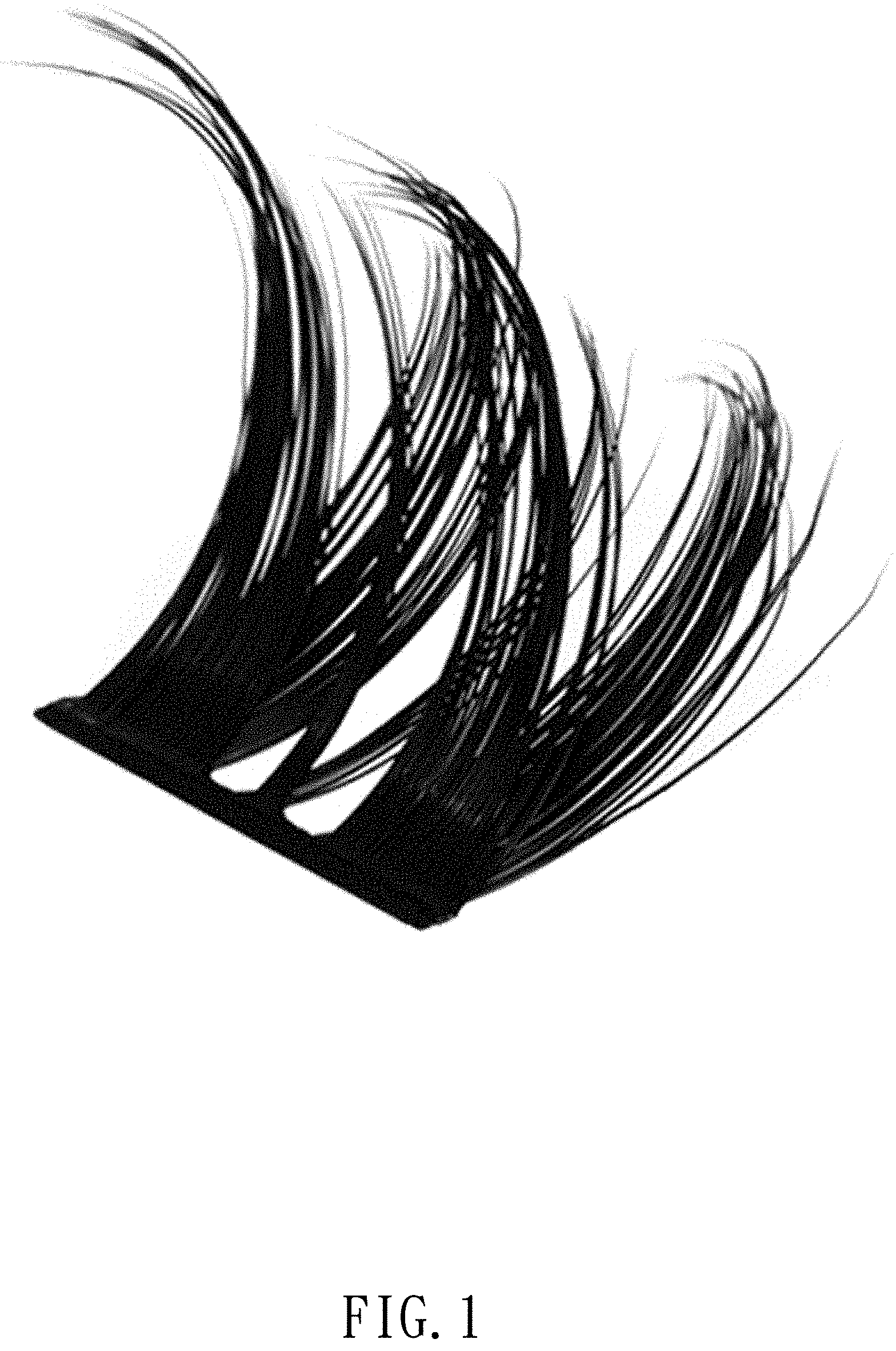 Patent USD1001381 Figure 1 – False eyelashes