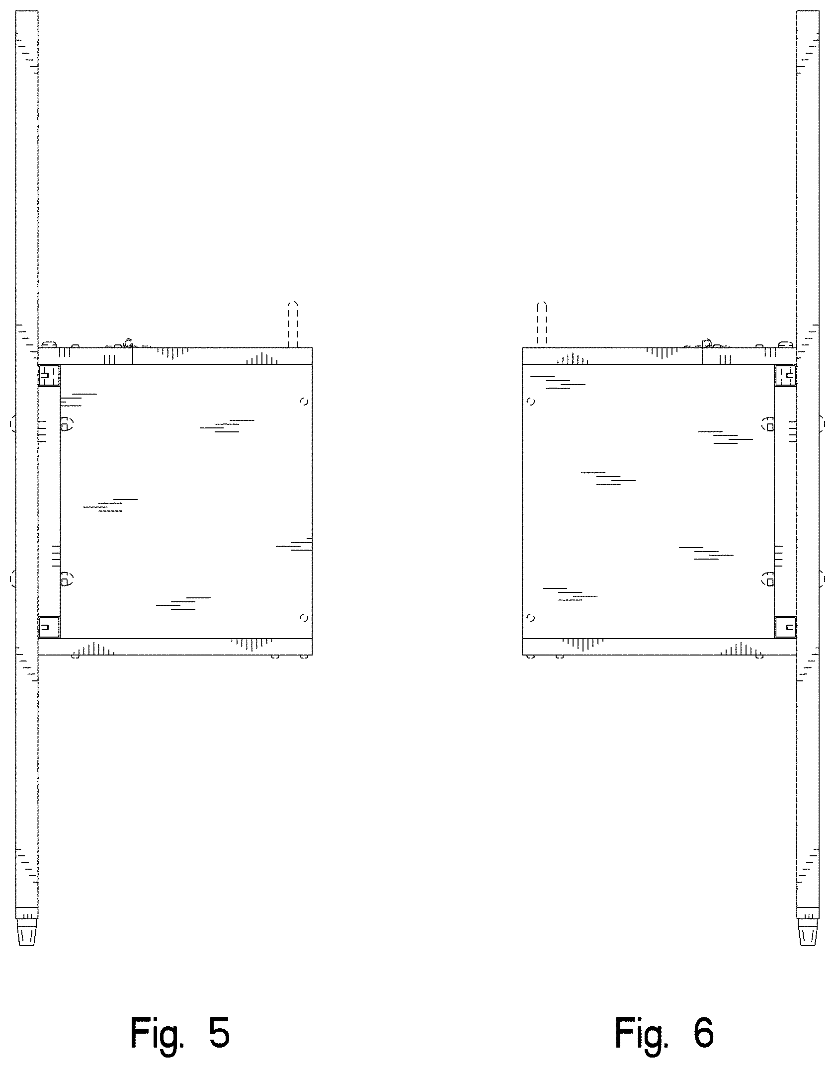 Patent USD1001383 Figure 5 – Combined breeder box and panel assembly