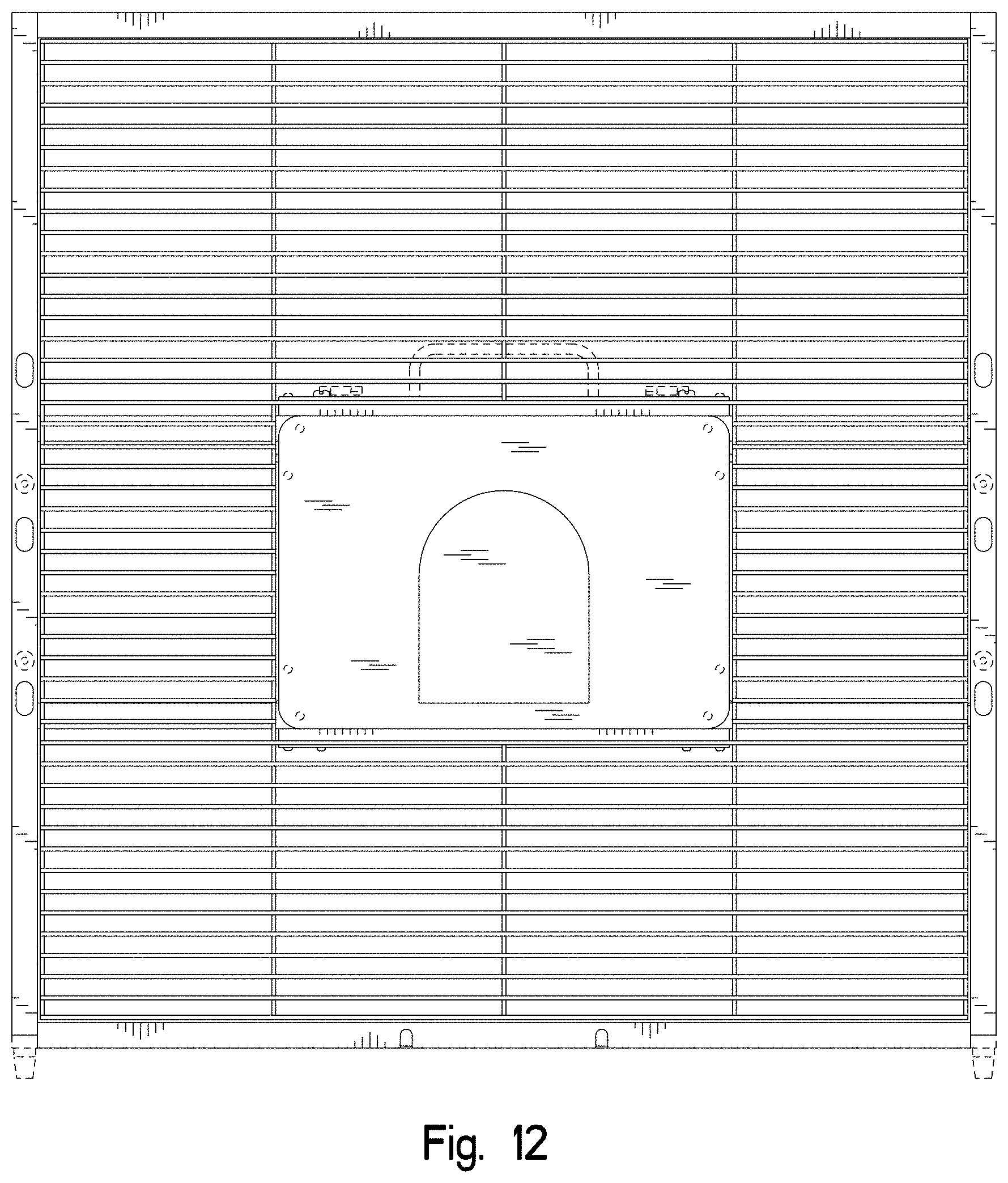 Patent USD1001383 Figure 10 – Combined breeder box and panel assembly