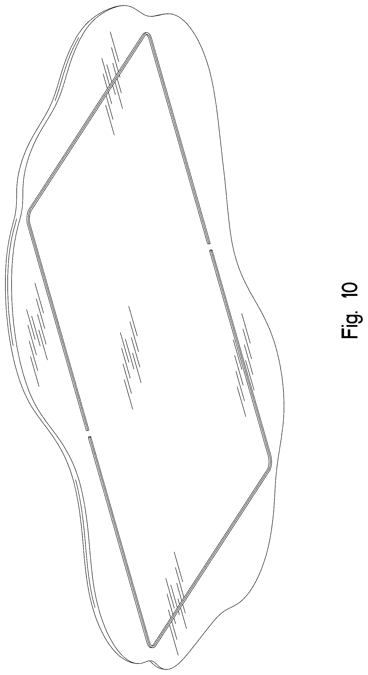 Patent USD1001387 Figure 8 – Sheep skin top member of an animal bed assembly