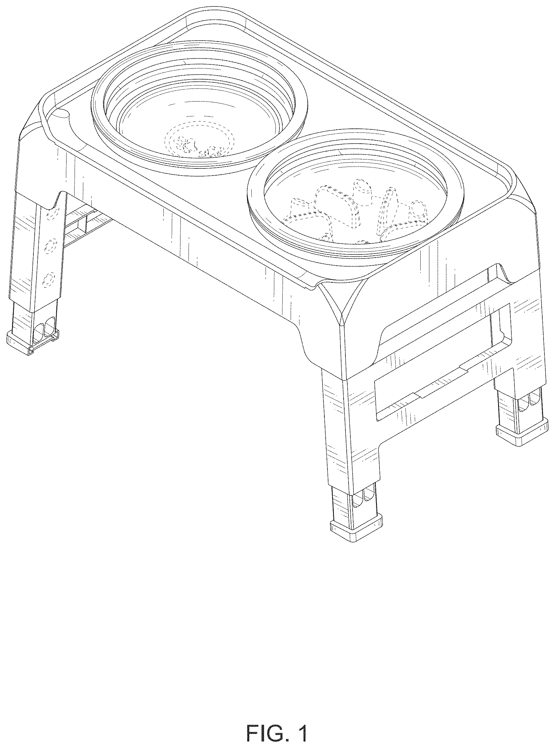 Patent USD1001391 Figure 1 – Pet bowl